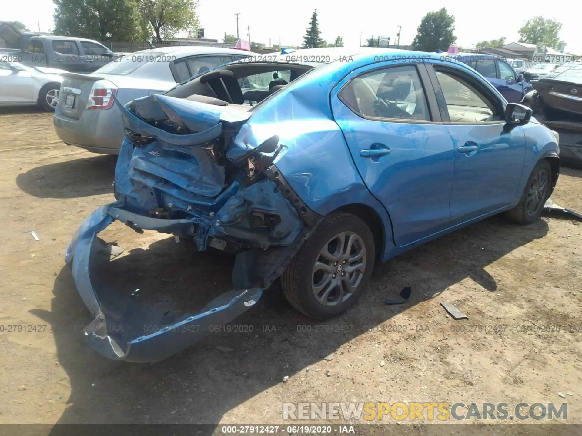 4 Photograph of a damaged car 3MYDLBYV5KY503151 TOYOTA YARIS SEDAN 2019