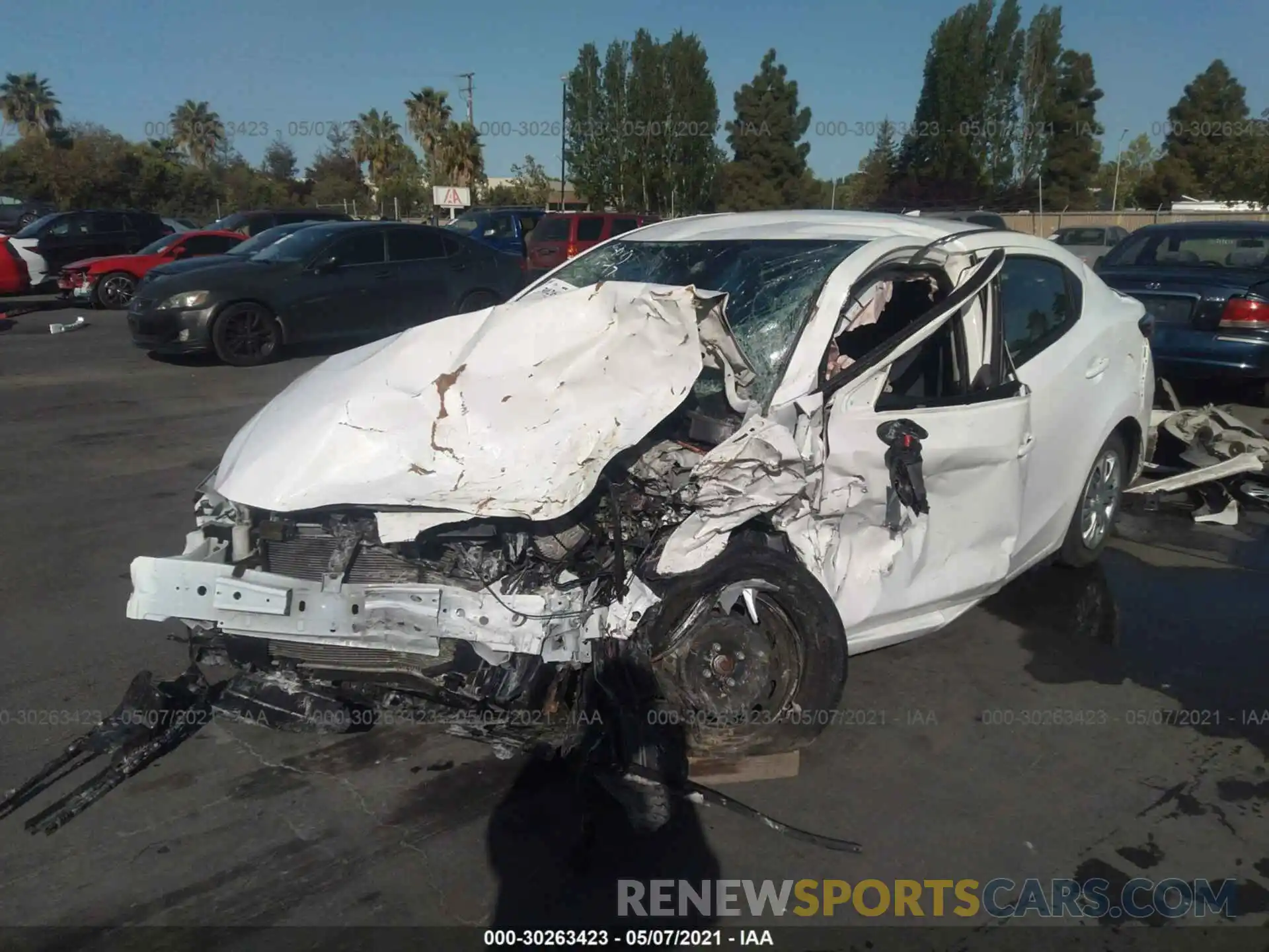 2 Photograph of a damaged car 3MYDLBYV5KY505594 TOYOTA YARIS SEDAN 2019