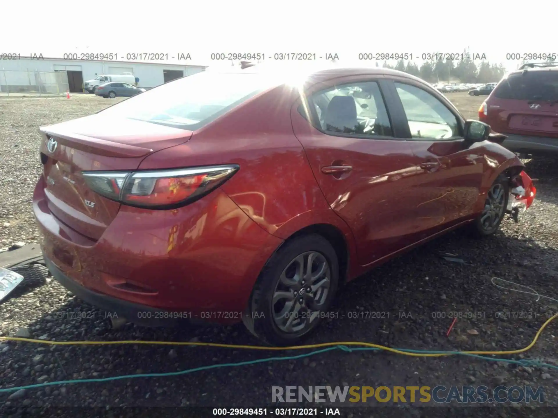 4 Photograph of a damaged car 3MYDLBYV5KY508883 TOYOTA YARIS SEDAN 2019