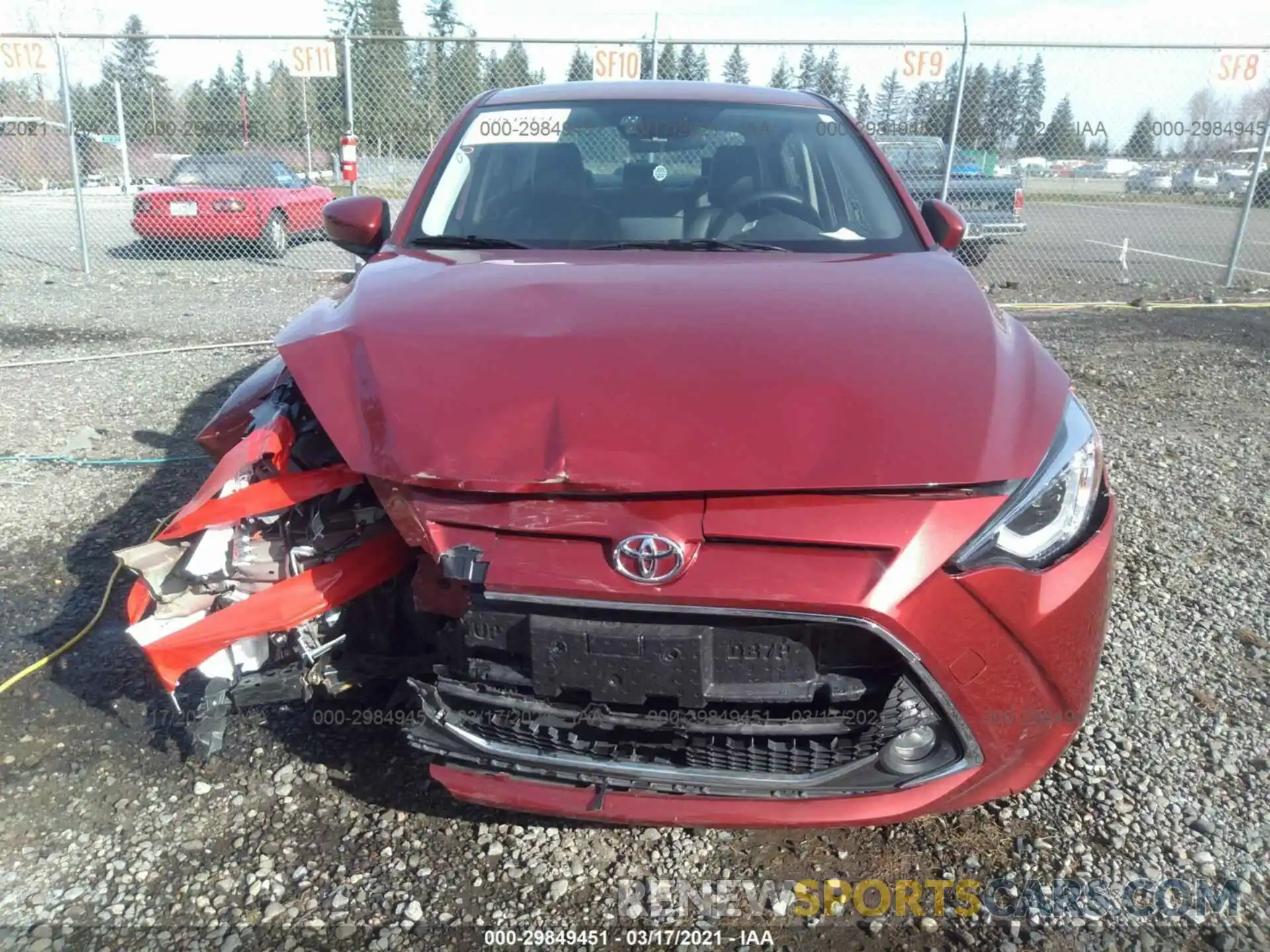 6 Photograph of a damaged car 3MYDLBYV5KY508883 TOYOTA YARIS SEDAN 2019