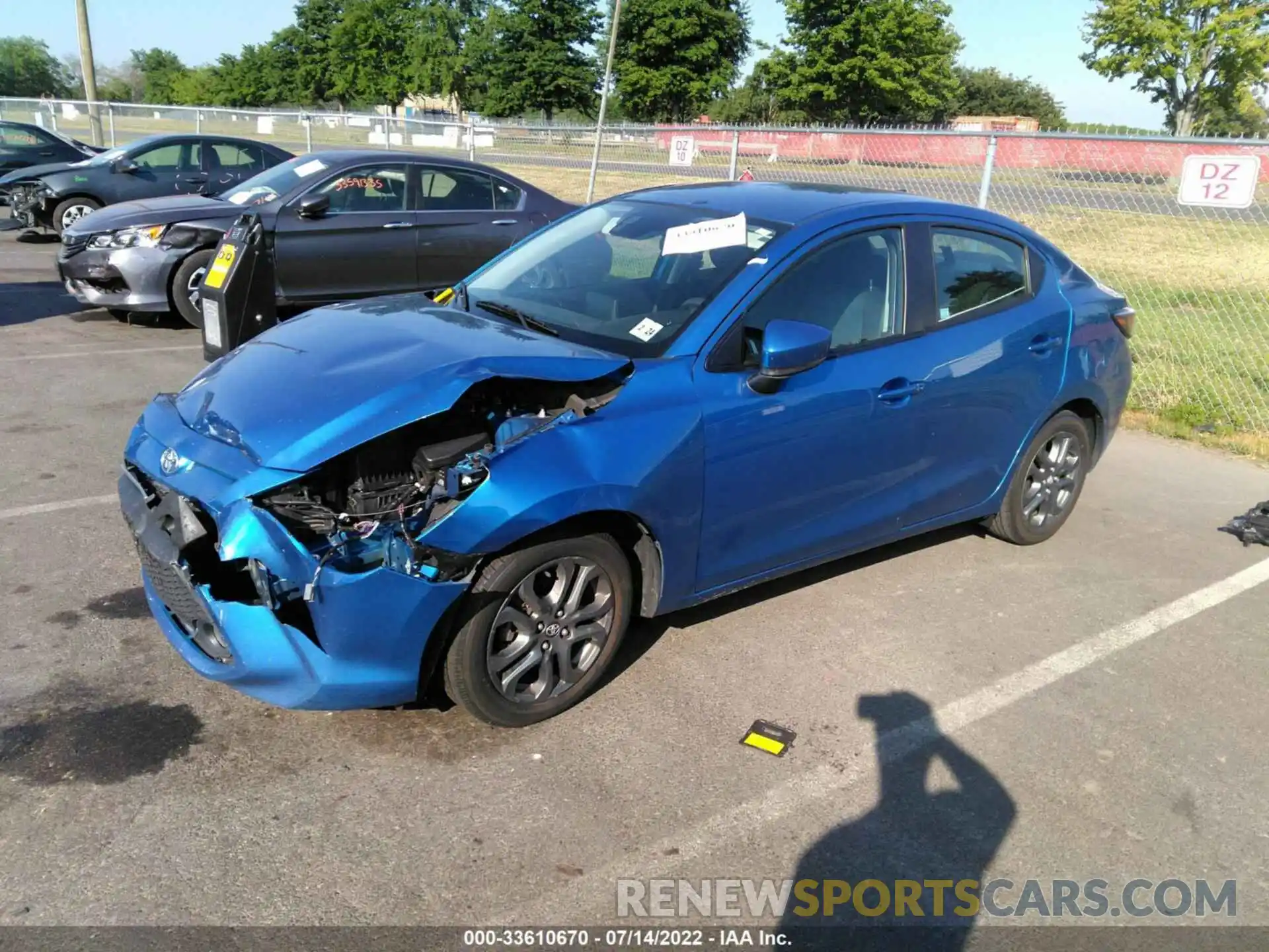 2 Photograph of a damaged car 3MYDLBYV5KY510312 TOYOTA YARIS SEDAN 2019