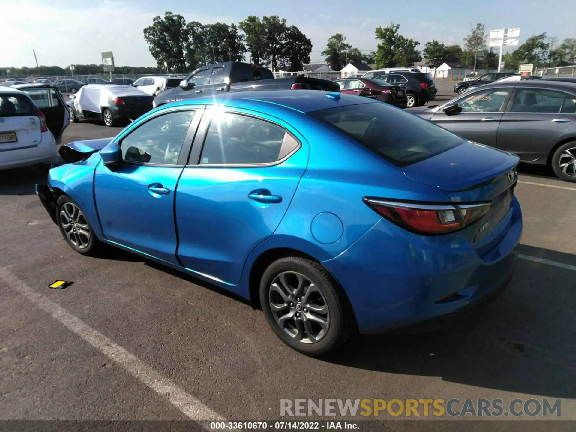 3 Photograph of a damaged car 3MYDLBYV5KY510312 TOYOTA YARIS SEDAN 2019