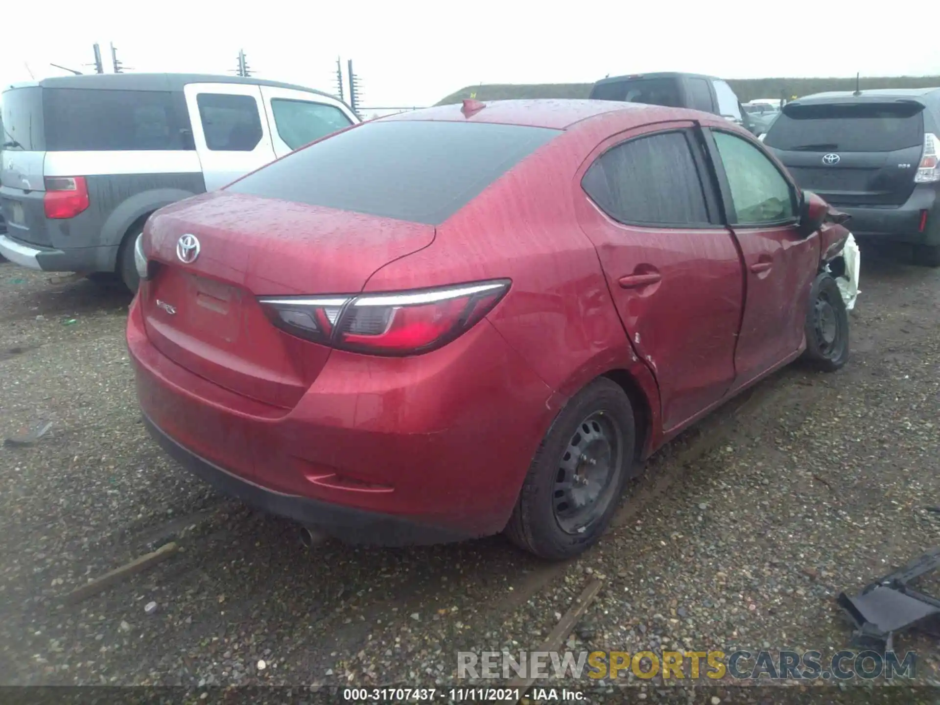 4 Photograph of a damaged car 3MYDLBYV5KY510665 TOYOTA YARIS SEDAN 2019