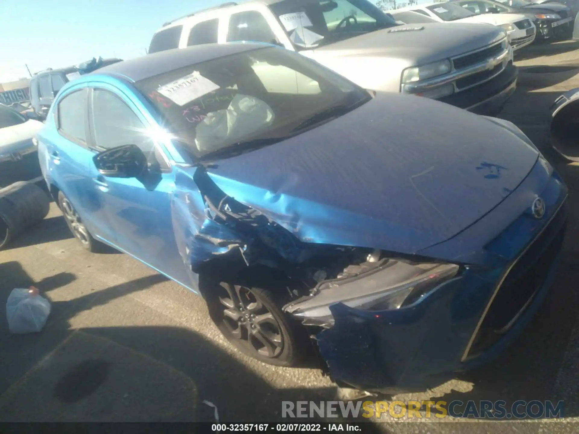 1 Photograph of a damaged car 3MYDLBYV5KY512805 TOYOTA YARIS SEDAN 2019