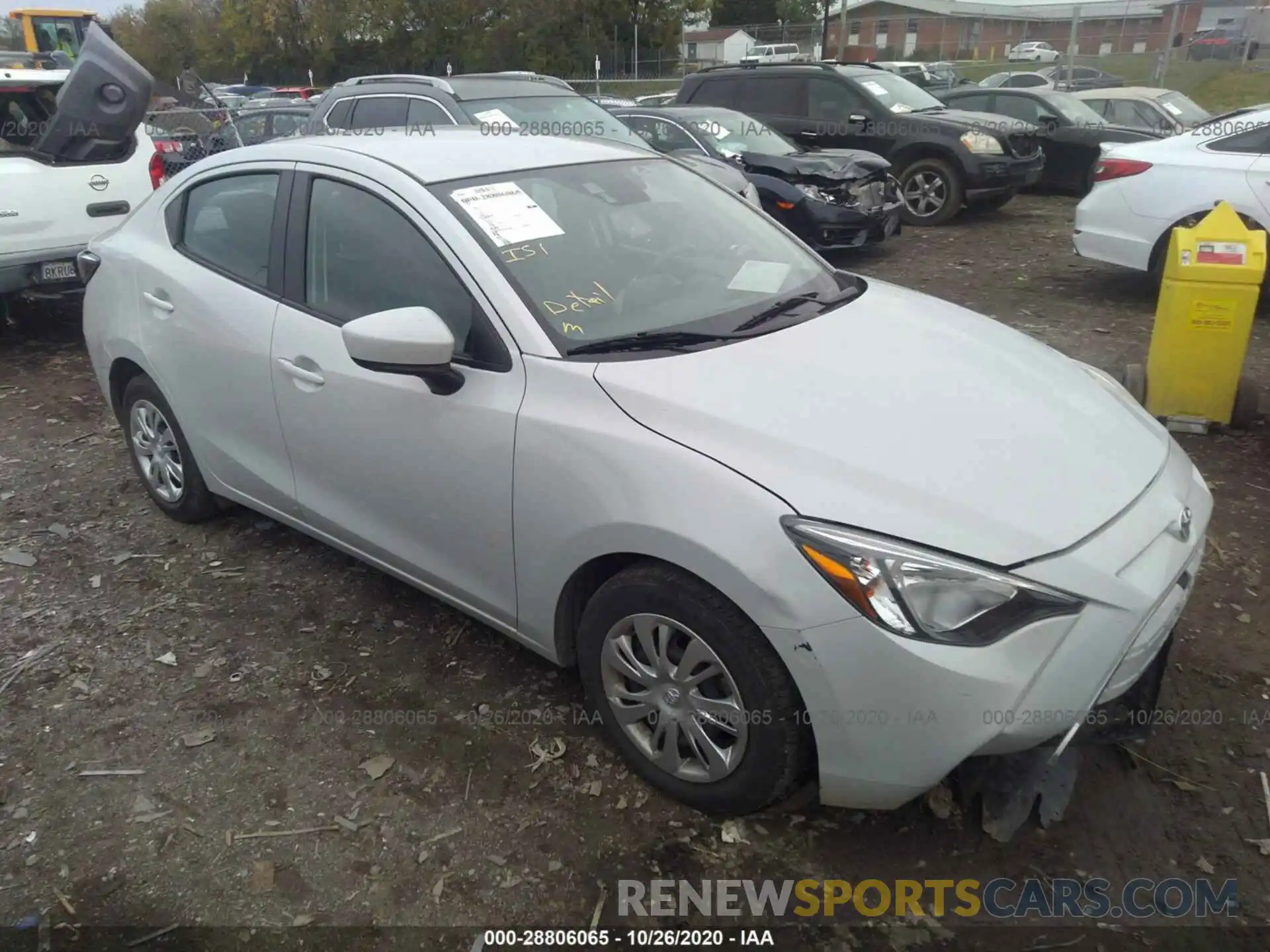 1 Photograph of a damaged car 3MYDLBYV5KY514392 TOYOTA YARIS SEDAN 2019