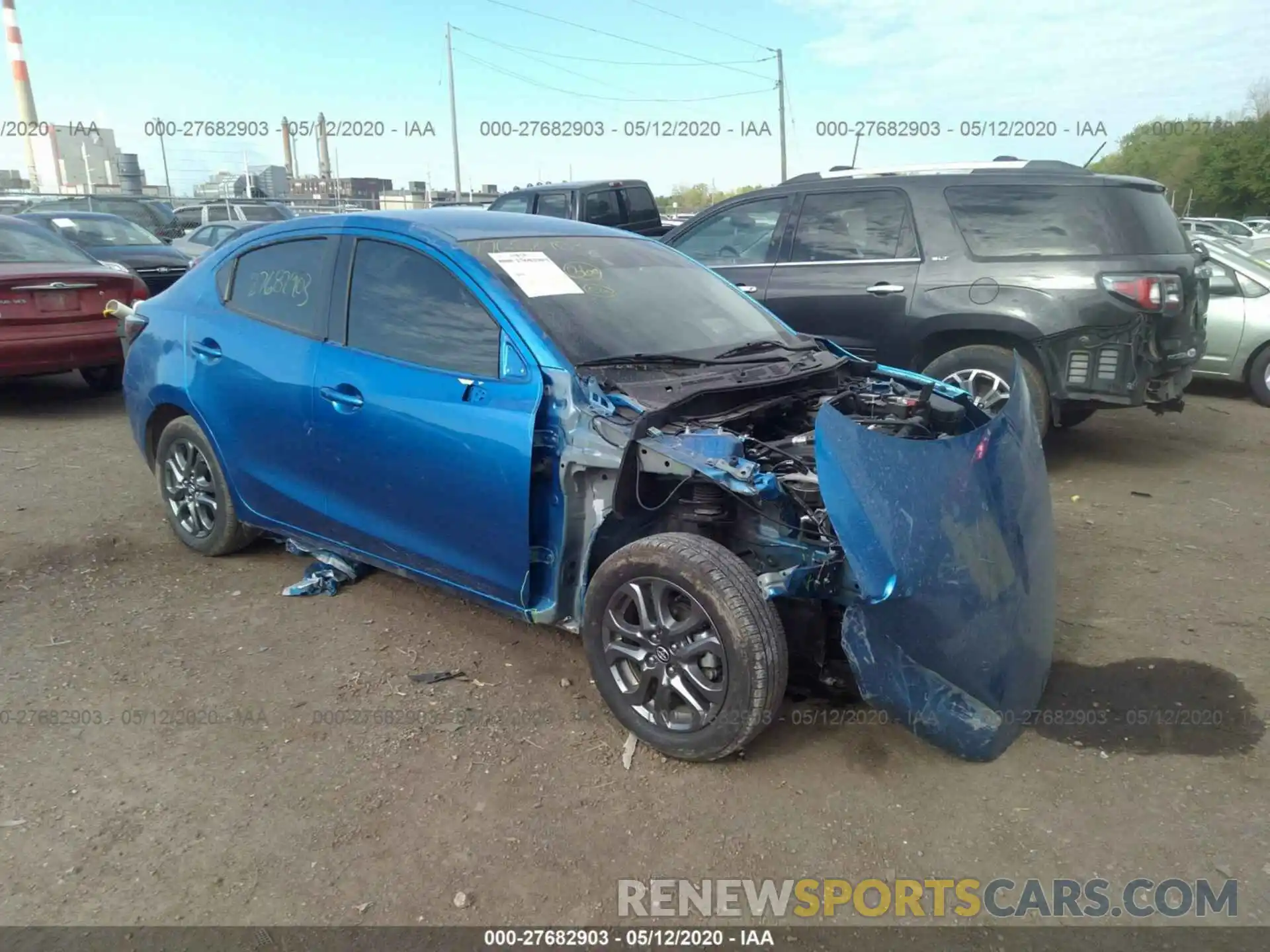 1 Photograph of a damaged car 3MYDLBYV5KY514537 TOYOTA YARIS SEDAN 2019