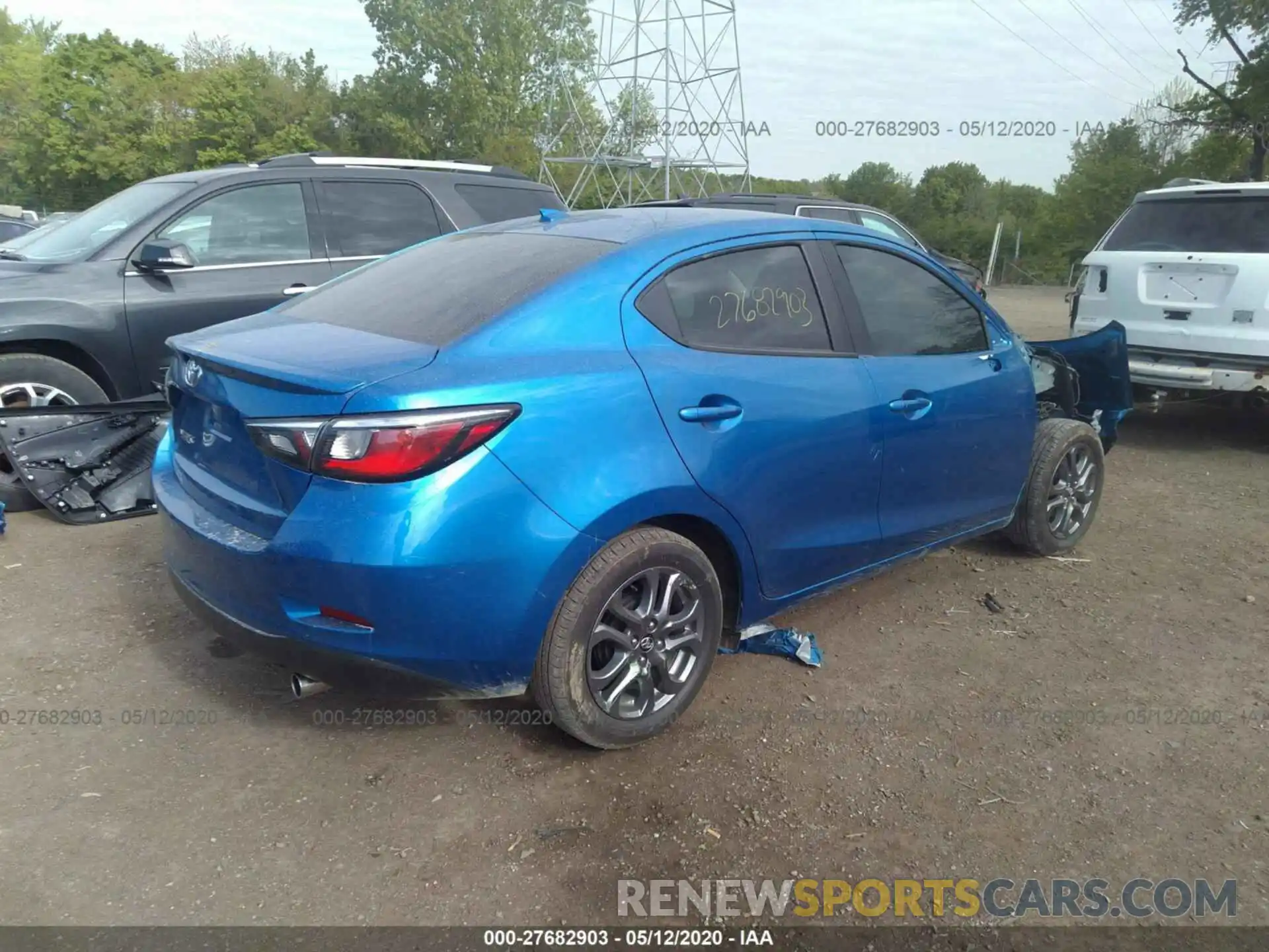 4 Photograph of a damaged car 3MYDLBYV5KY514537 TOYOTA YARIS SEDAN 2019