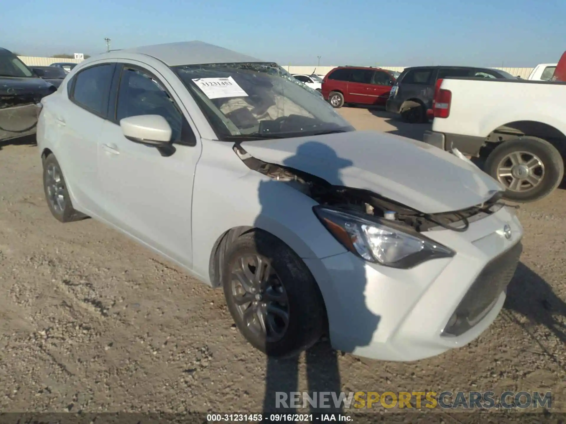 1 Photograph of a damaged car 3MYDLBYV5KY515025 TOYOTA YARIS SEDAN 2019