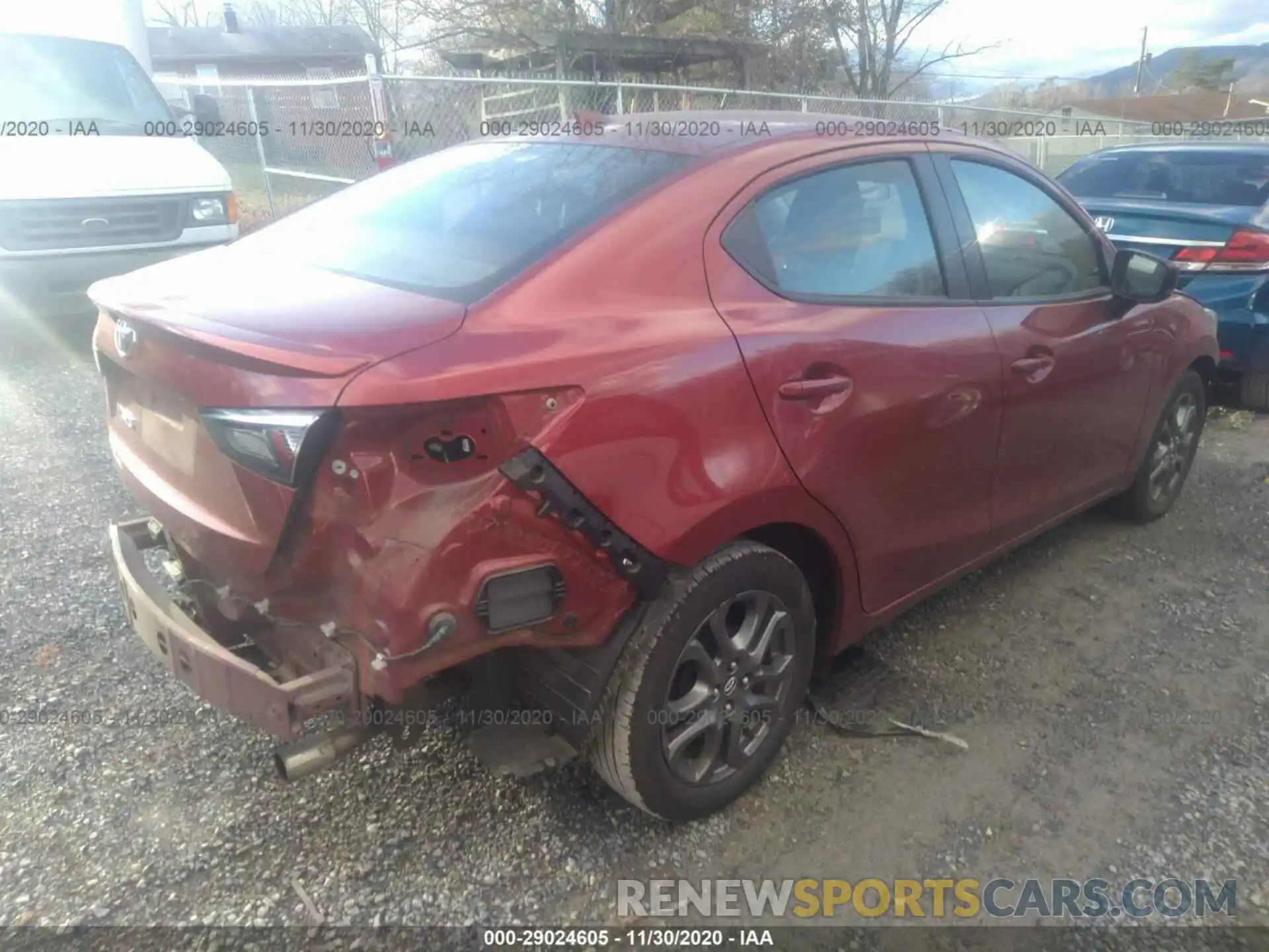 4 Photograph of a damaged car 3MYDLBYV5KY515722 TOYOTA YARIS SEDAN 2019