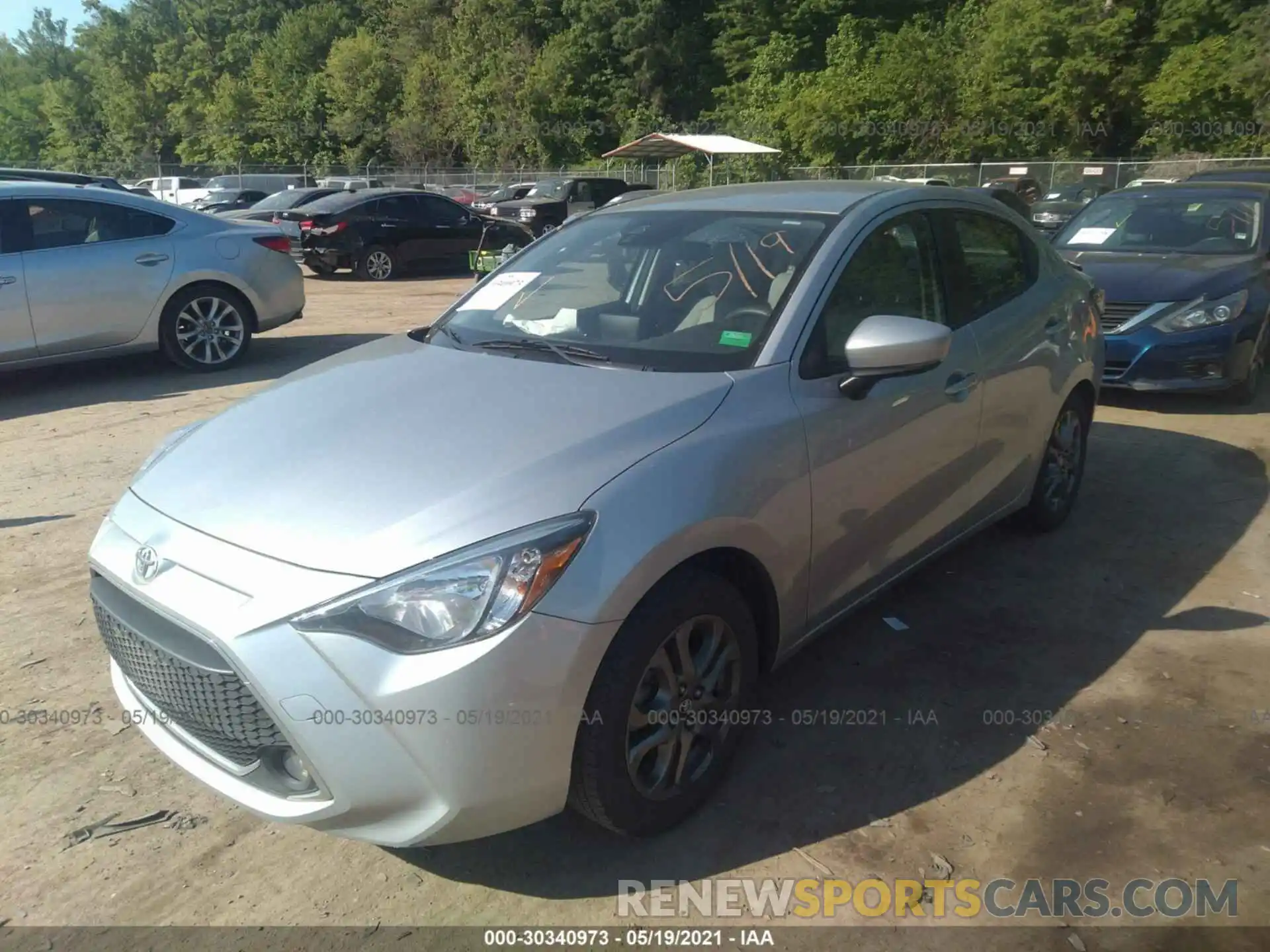 2 Photograph of a damaged car 3MYDLBYV5KY515770 TOYOTA YARIS SEDAN 2019