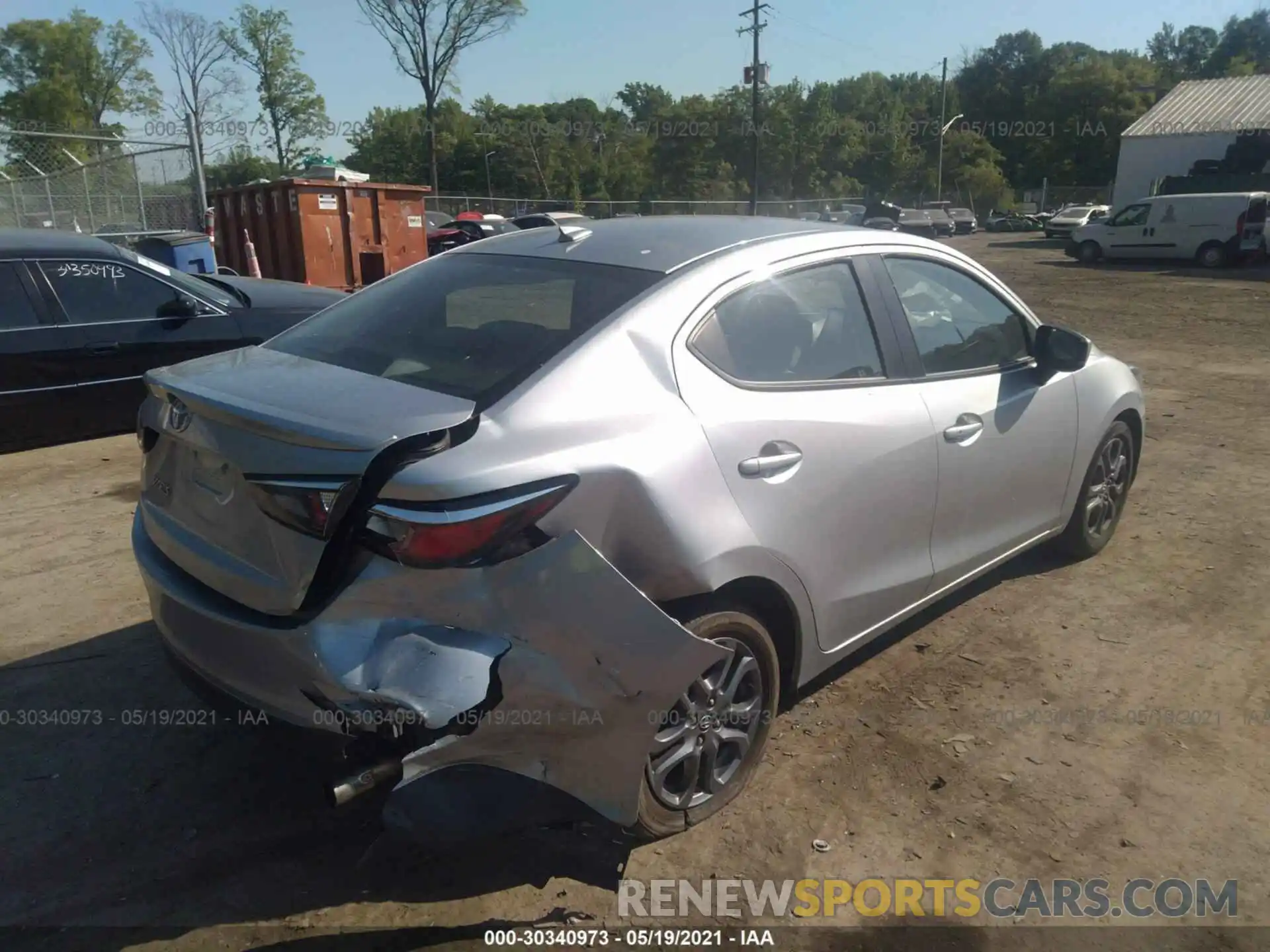 4 Photograph of a damaged car 3MYDLBYV5KY515770 TOYOTA YARIS SEDAN 2019