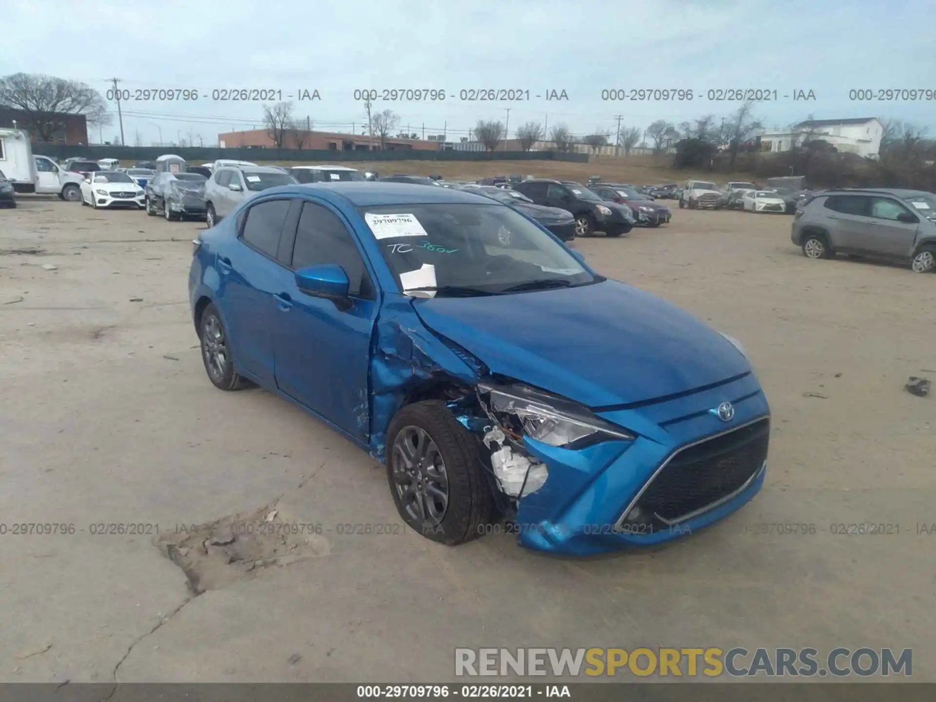 1 Photograph of a damaged car 3MYDLBYV5KY516191 TOYOTA YARIS SEDAN 2019