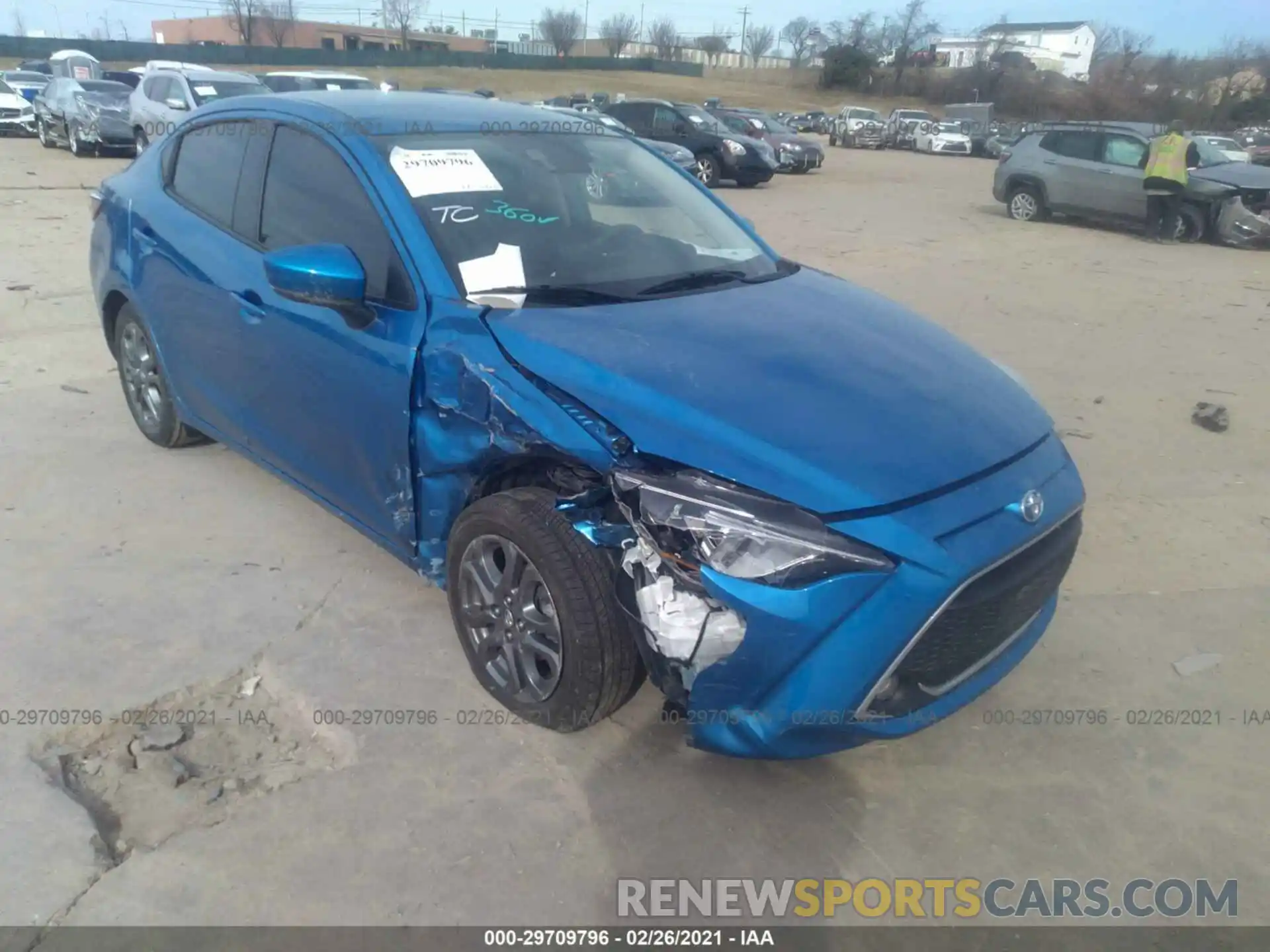 6 Photograph of a damaged car 3MYDLBYV5KY516191 TOYOTA YARIS SEDAN 2019