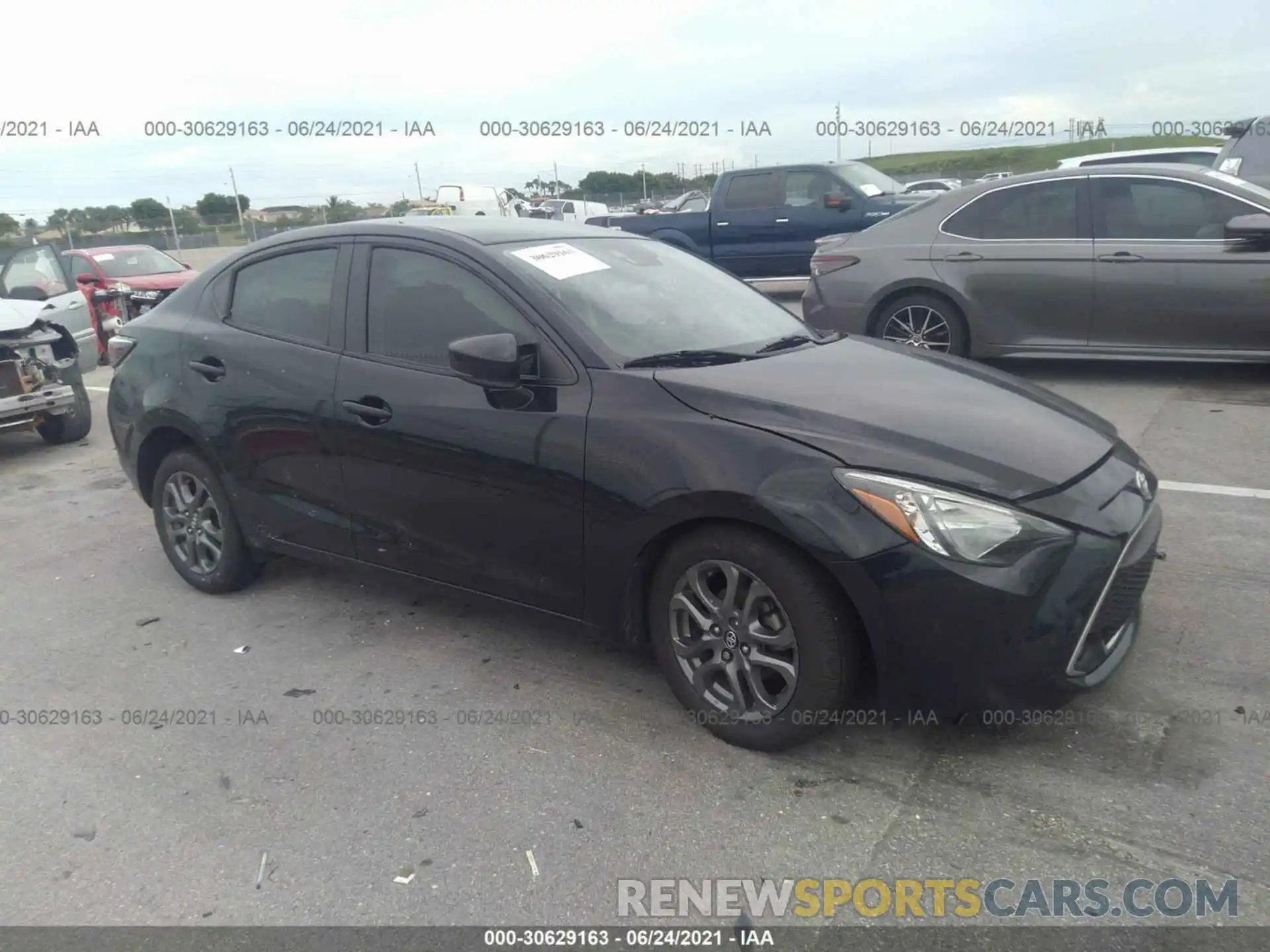 1 Photograph of a damaged car 3MYDLBYV5KY518653 TOYOTA YARIS SEDAN 2019