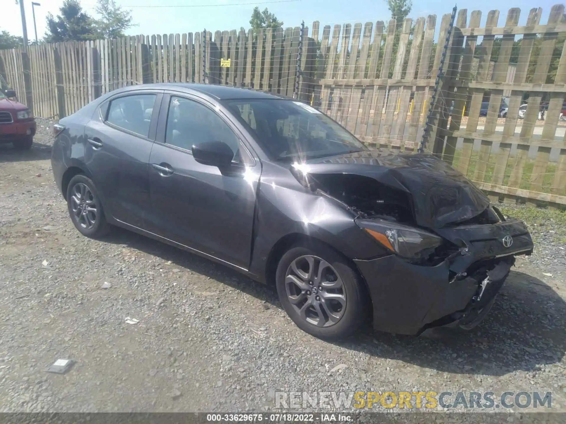 1 Photograph of a damaged car 3MYDLBYV5KY519222 TOYOTA YARIS SEDAN 2019