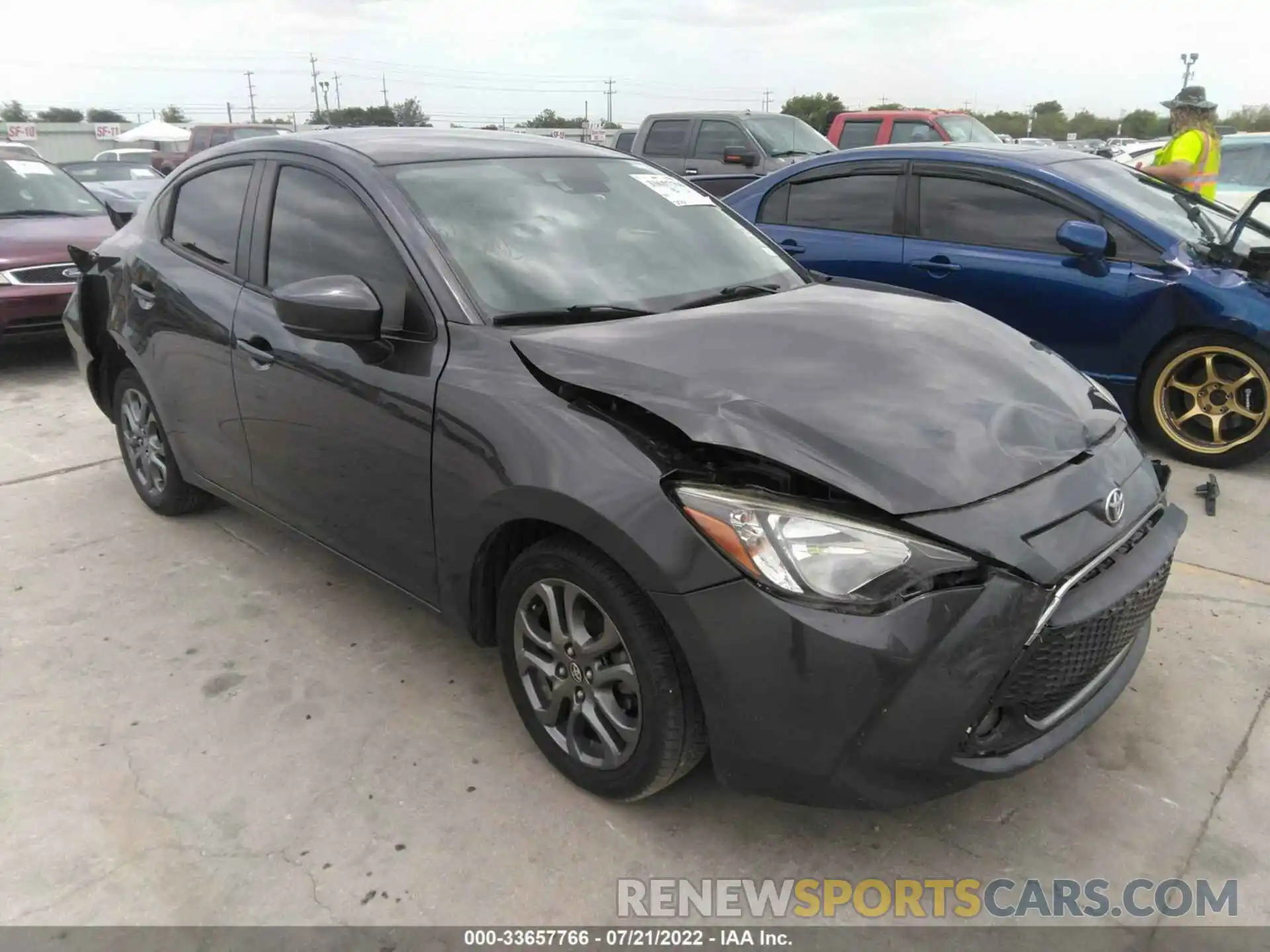 1 Photograph of a damaged car 3MYDLBYV5KY519771 TOYOTA YARIS SEDAN 2019