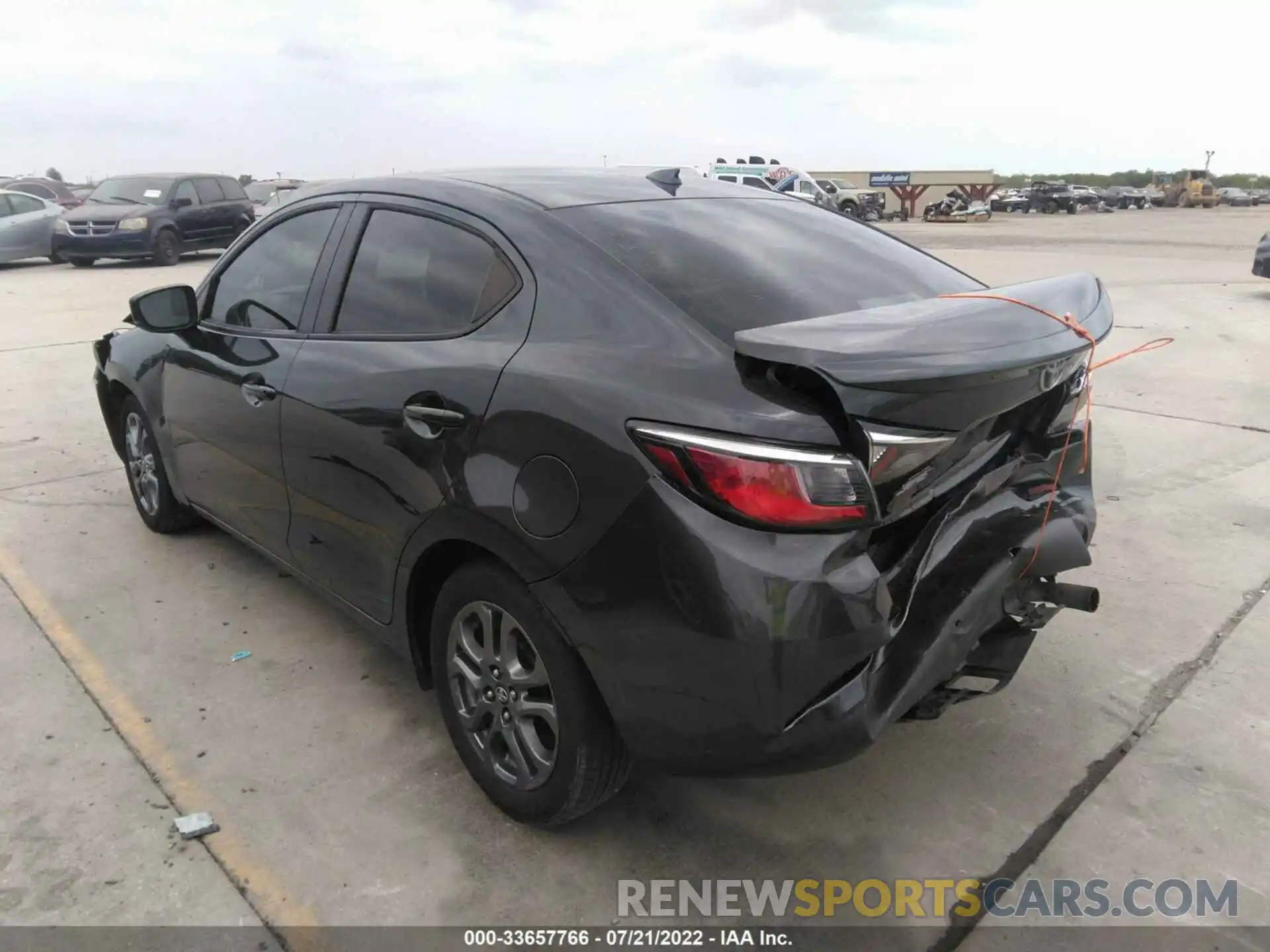 3 Photograph of a damaged car 3MYDLBYV5KY519771 TOYOTA YARIS SEDAN 2019