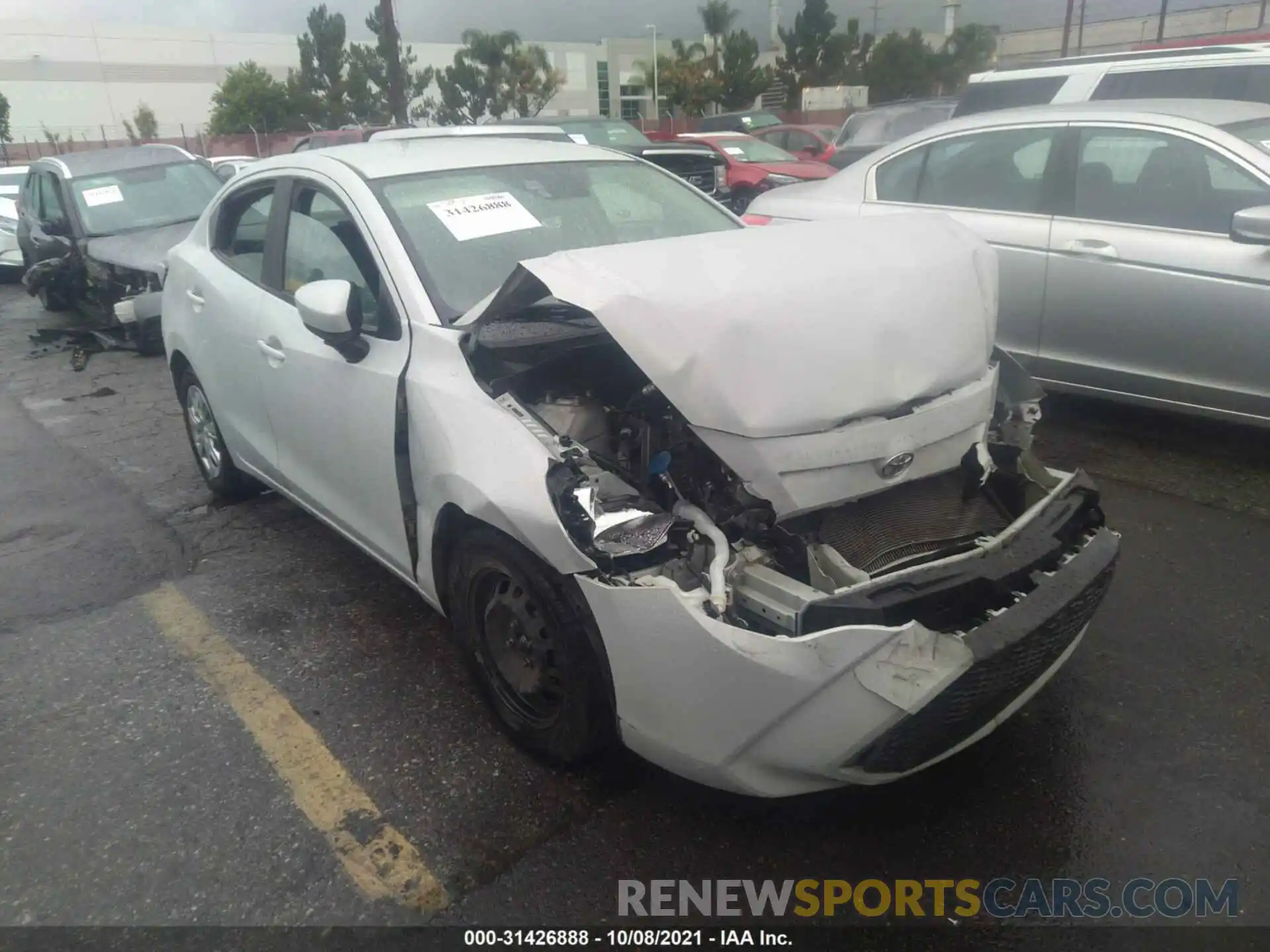 1 Photograph of a damaged car 3MYDLBYV5KY520015 TOYOTA YARIS SEDAN 2019