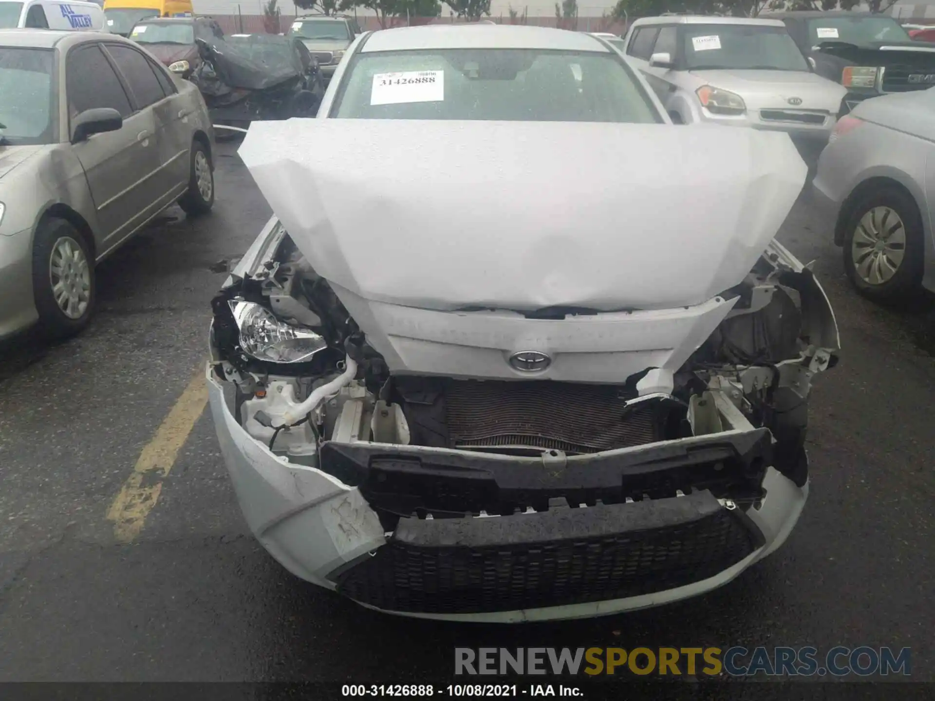 6 Photograph of a damaged car 3MYDLBYV5KY520015 TOYOTA YARIS SEDAN 2019