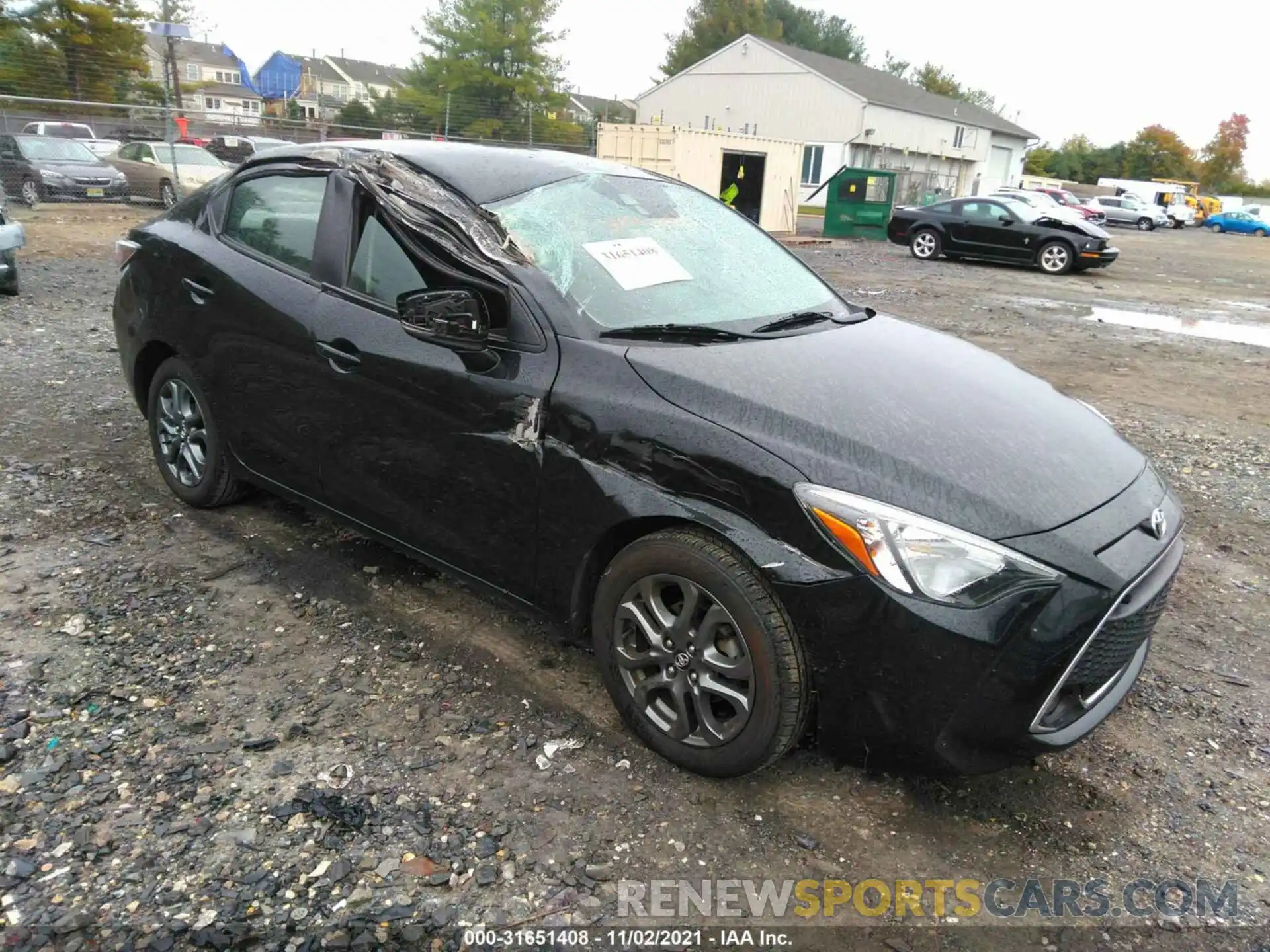 1 Photograph of a damaged car 3MYDLBYV5KY520306 TOYOTA YARIS SEDAN 2019