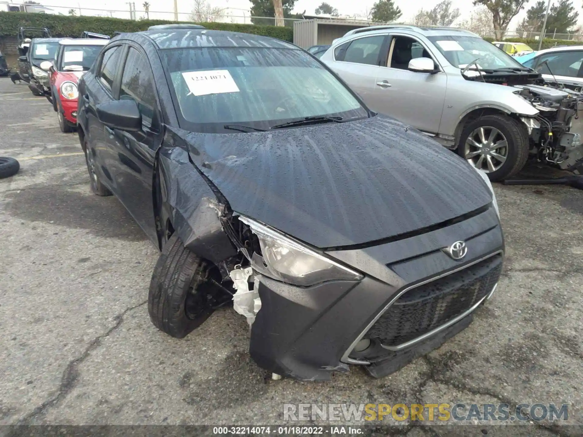 1 Photograph of a damaged car 3MYDLBYV5KY520709 TOYOTA YARIS SEDAN 2019