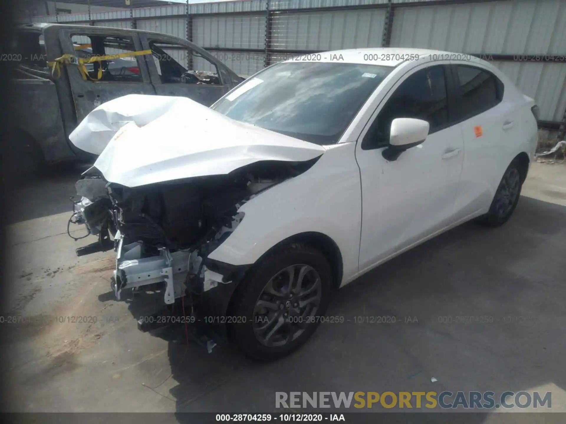 2 Photograph of a damaged car 3MYDLBYV5KY523979 TOYOTA YARIS SEDAN 2019