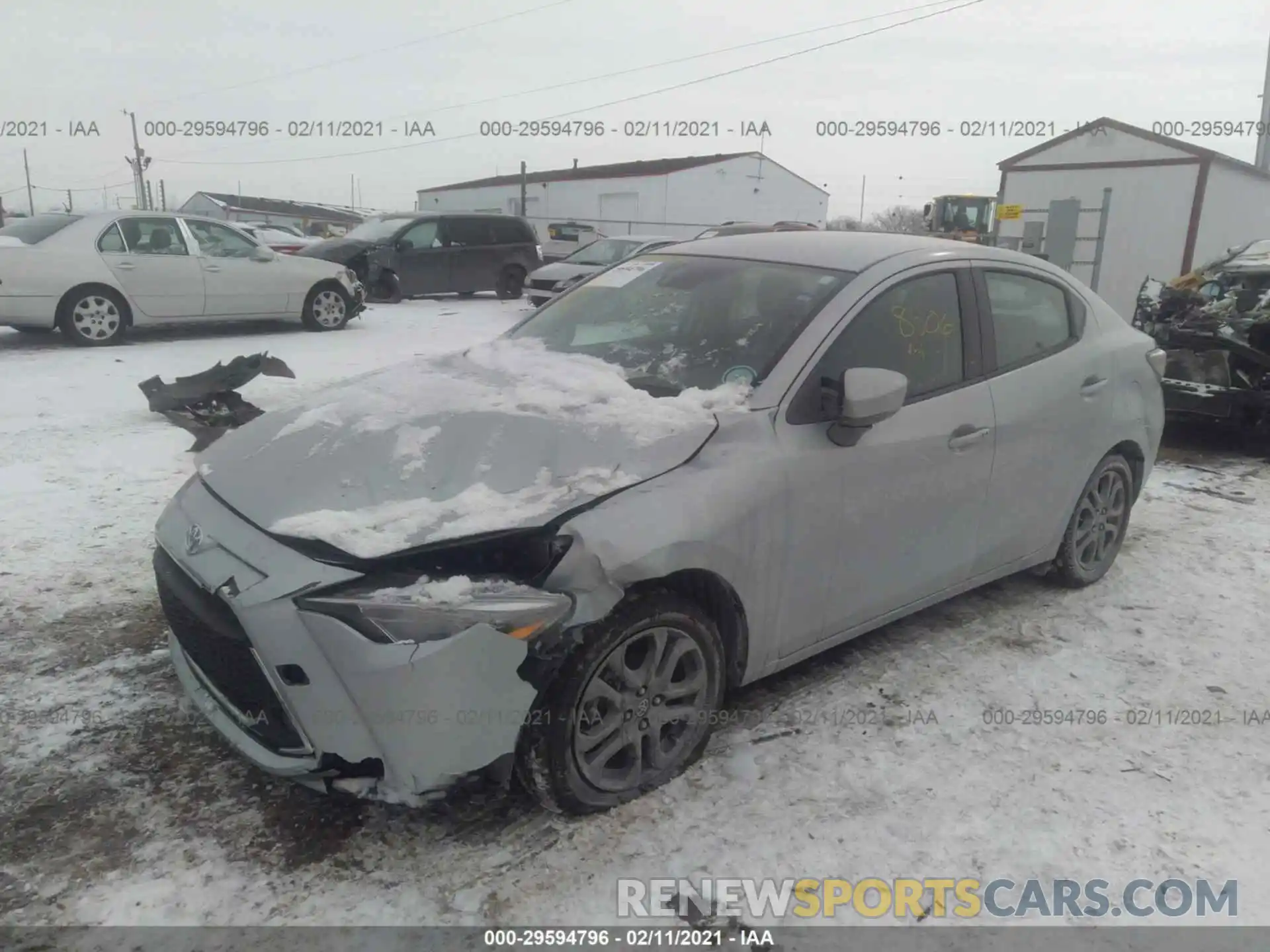 2 Photograph of a damaged car 3MYDLBYV5KY524906 TOYOTA YARIS SEDAN 2019