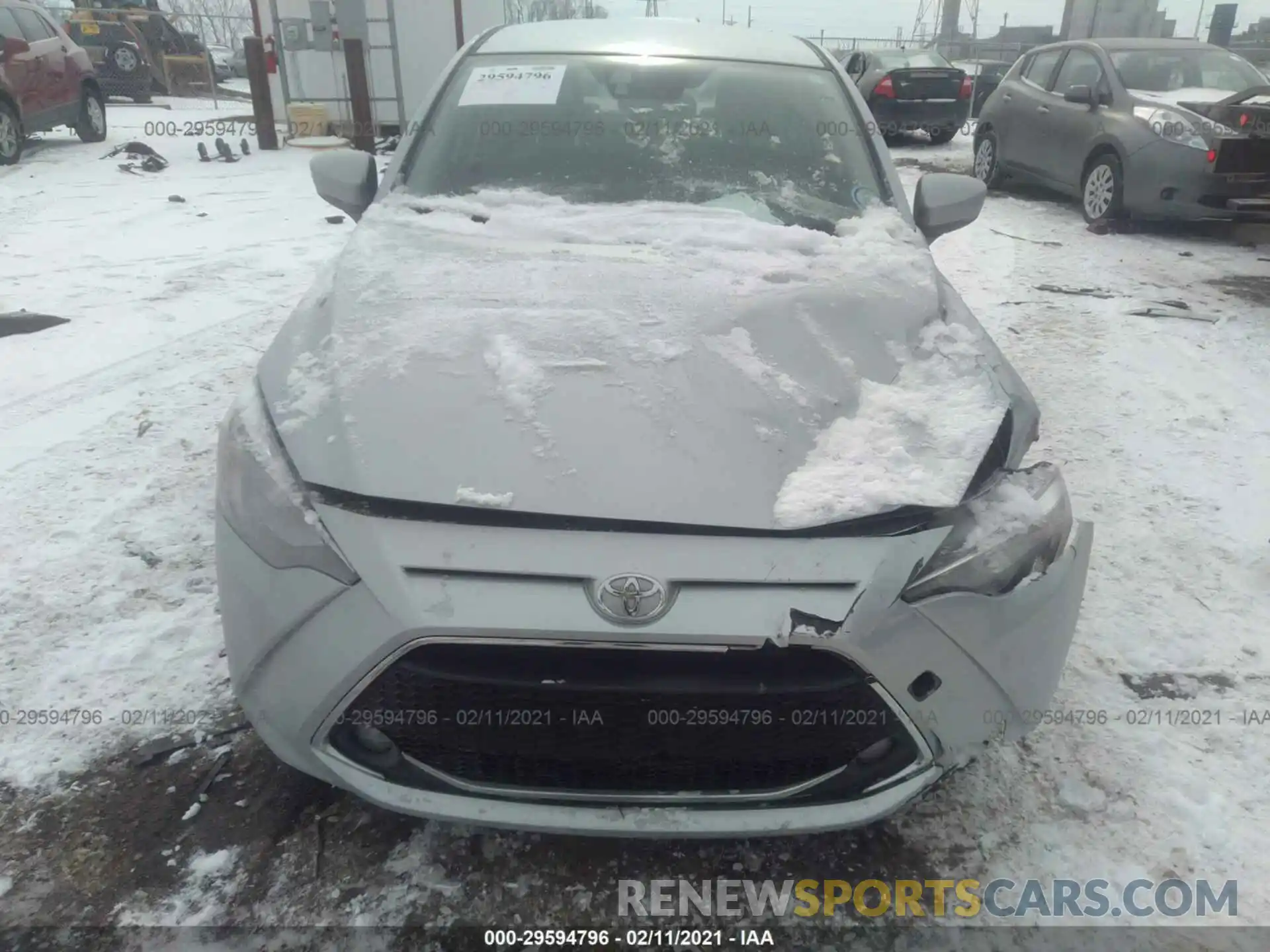 6 Photograph of a damaged car 3MYDLBYV5KY524906 TOYOTA YARIS SEDAN 2019