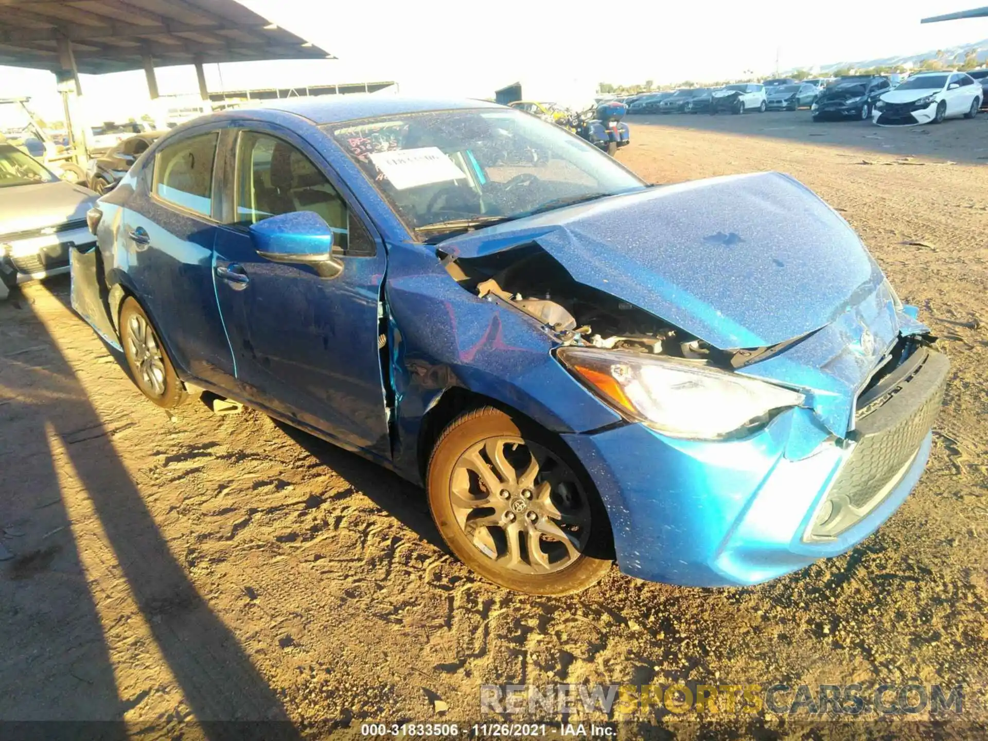 1 Photograph of a damaged car 3MYDLBYV5KY525392 TOYOTA YARIS SEDAN 2019