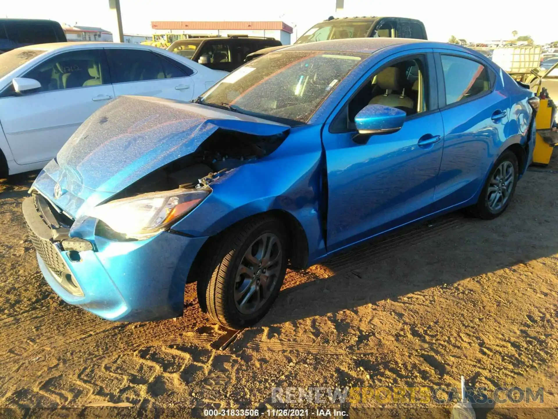 2 Photograph of a damaged car 3MYDLBYV5KY525392 TOYOTA YARIS SEDAN 2019