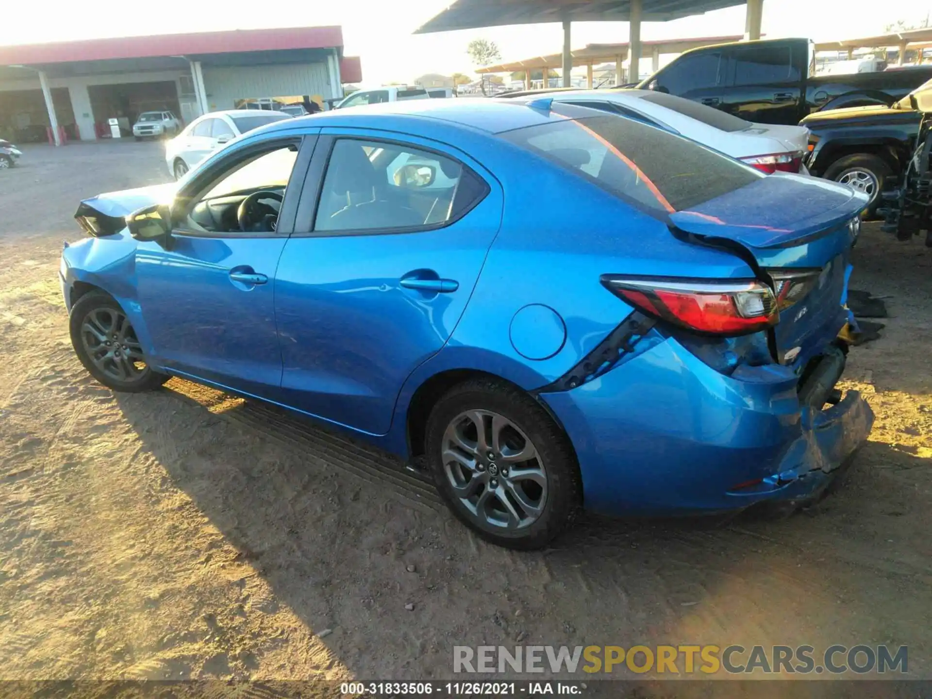 3 Photograph of a damaged car 3MYDLBYV5KY525392 TOYOTA YARIS SEDAN 2019