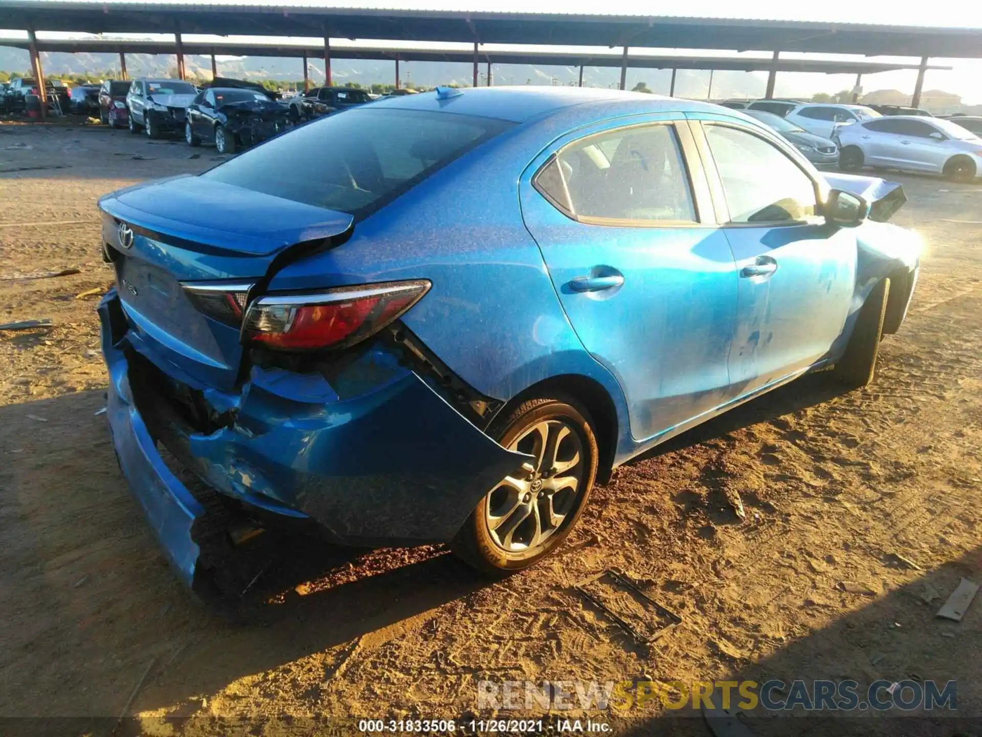 4 Photograph of a damaged car 3MYDLBYV5KY525392 TOYOTA YARIS SEDAN 2019