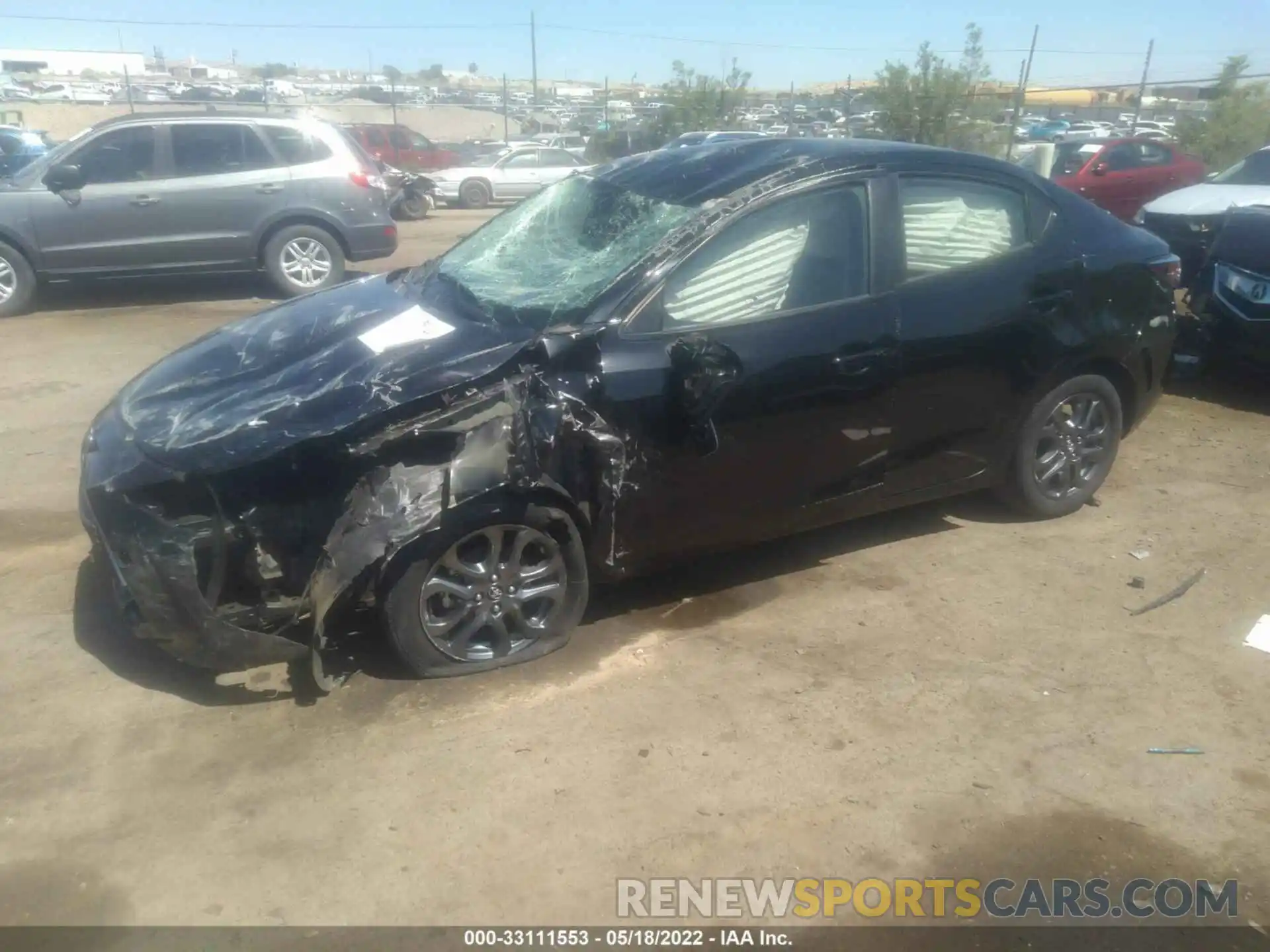 2 Photograph of a damaged car 3MYDLBYV5KY526235 TOYOTA YARIS SEDAN 2019