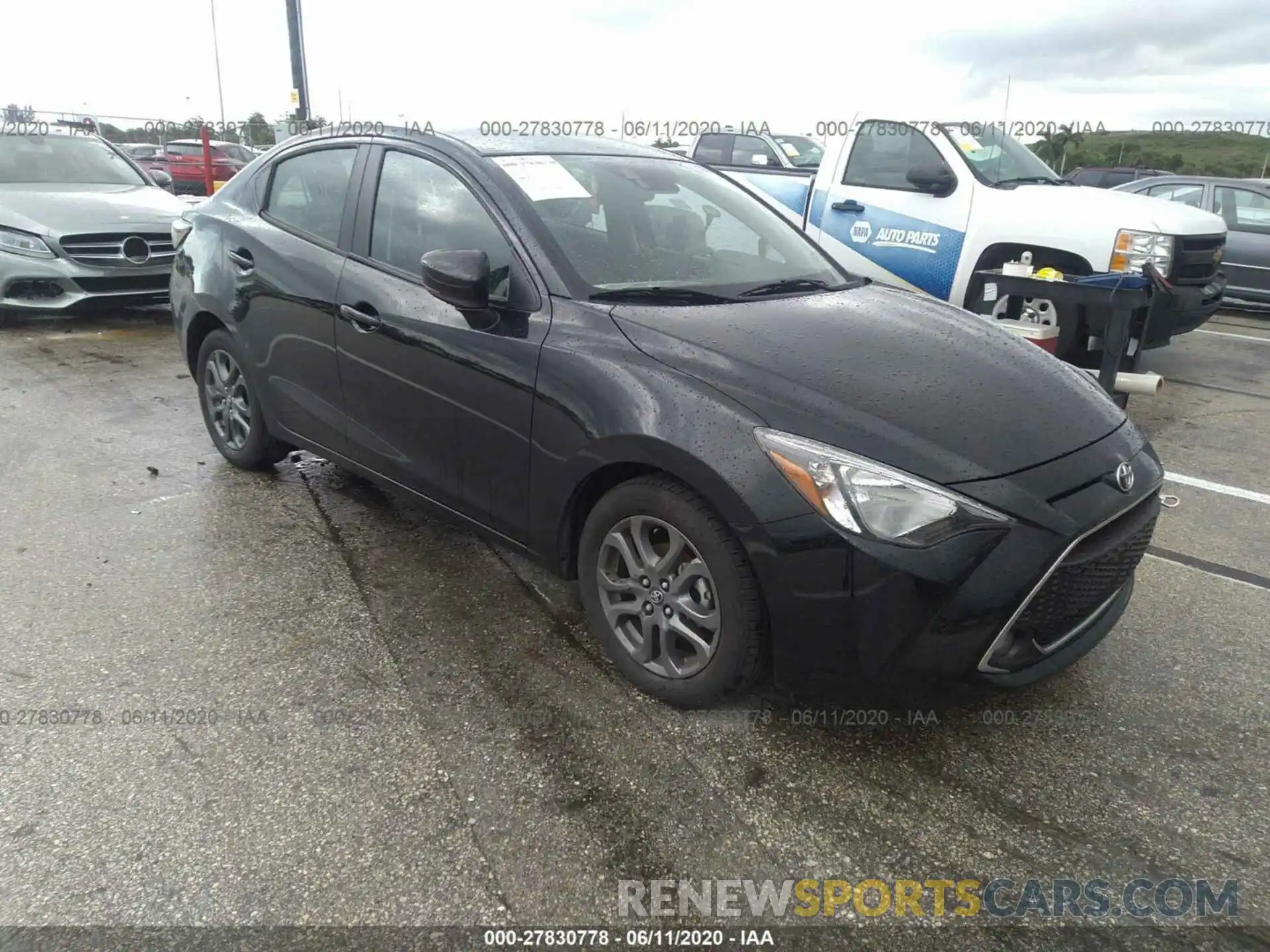 1 Photograph of a damaged car 3MYDLBYV5KY527725 TOYOTA YARIS SEDAN 2019