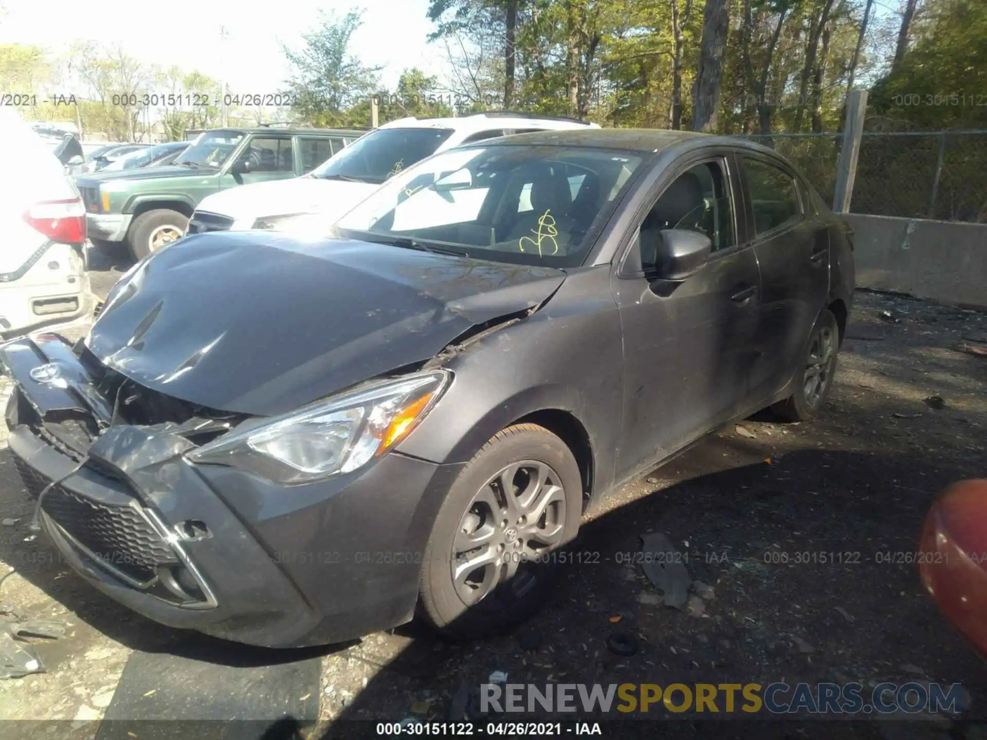 2 Photograph of a damaged car 3MYDLBYV6KY500064 TOYOTA YARIS SEDAN 2019