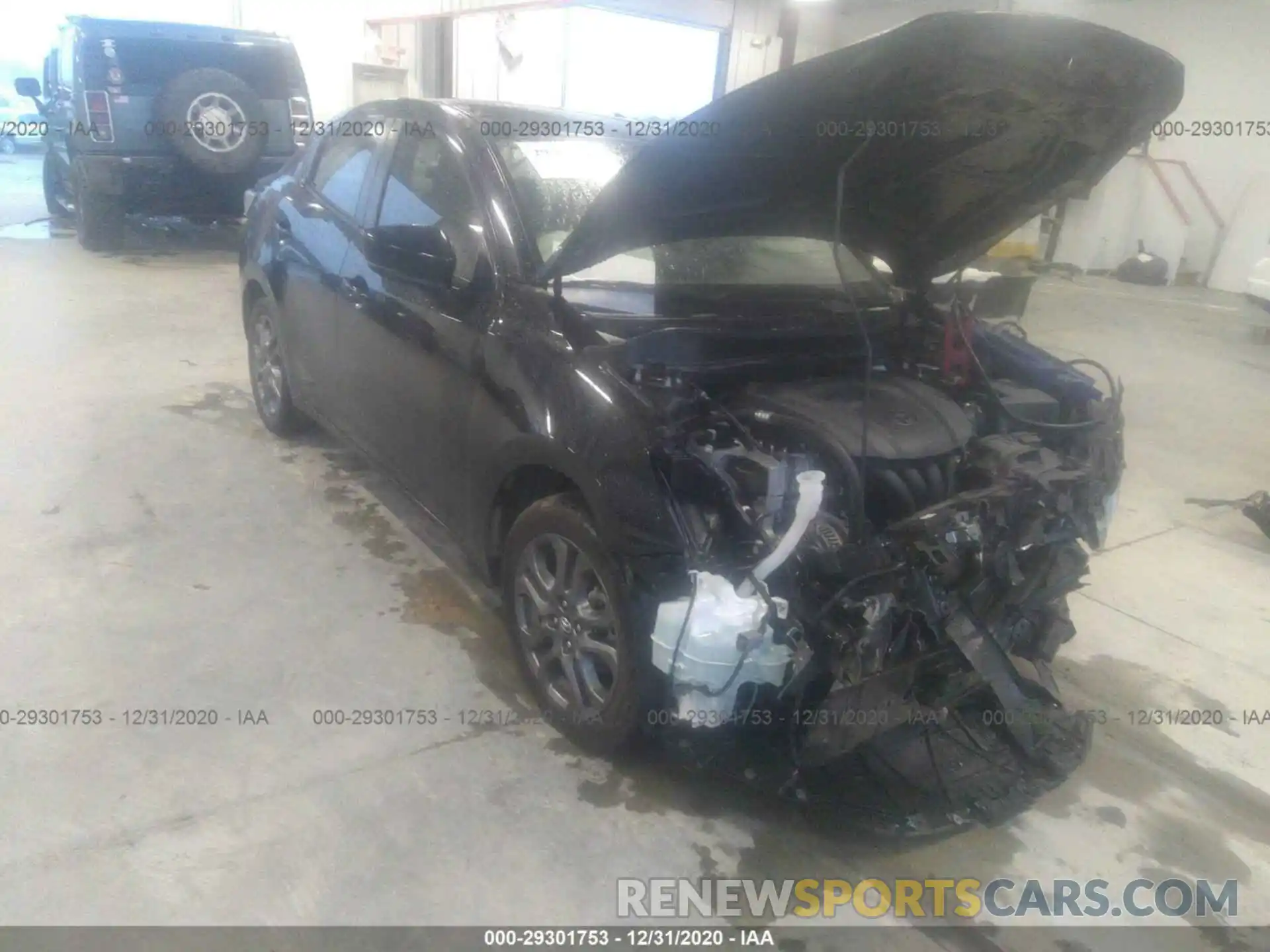 1 Photograph of a damaged car 3MYDLBYV6KY500338 TOYOTA YARIS SEDAN 2019