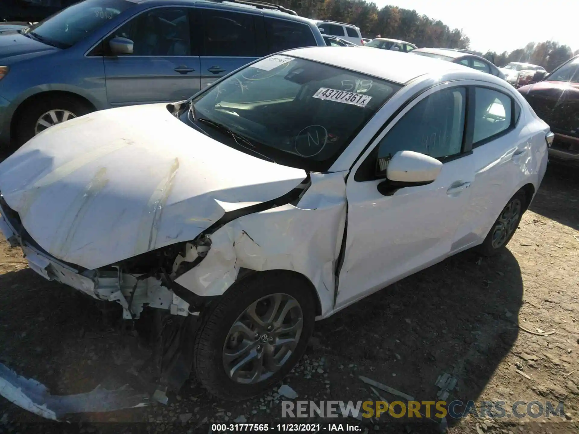 2 Photograph of a damaged car 3MYDLBYV6KY502428 TOYOTA YARIS SEDAN 2019