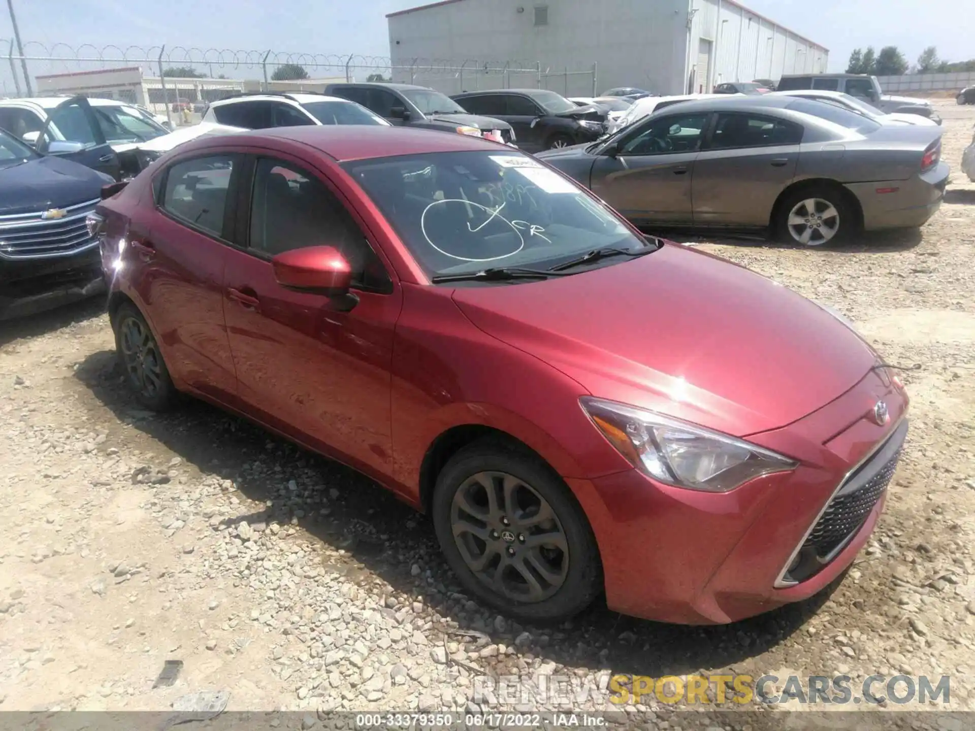 1 Photograph of a damaged car 3MYDLBYV6KY503837 TOYOTA YARIS SEDAN 2019