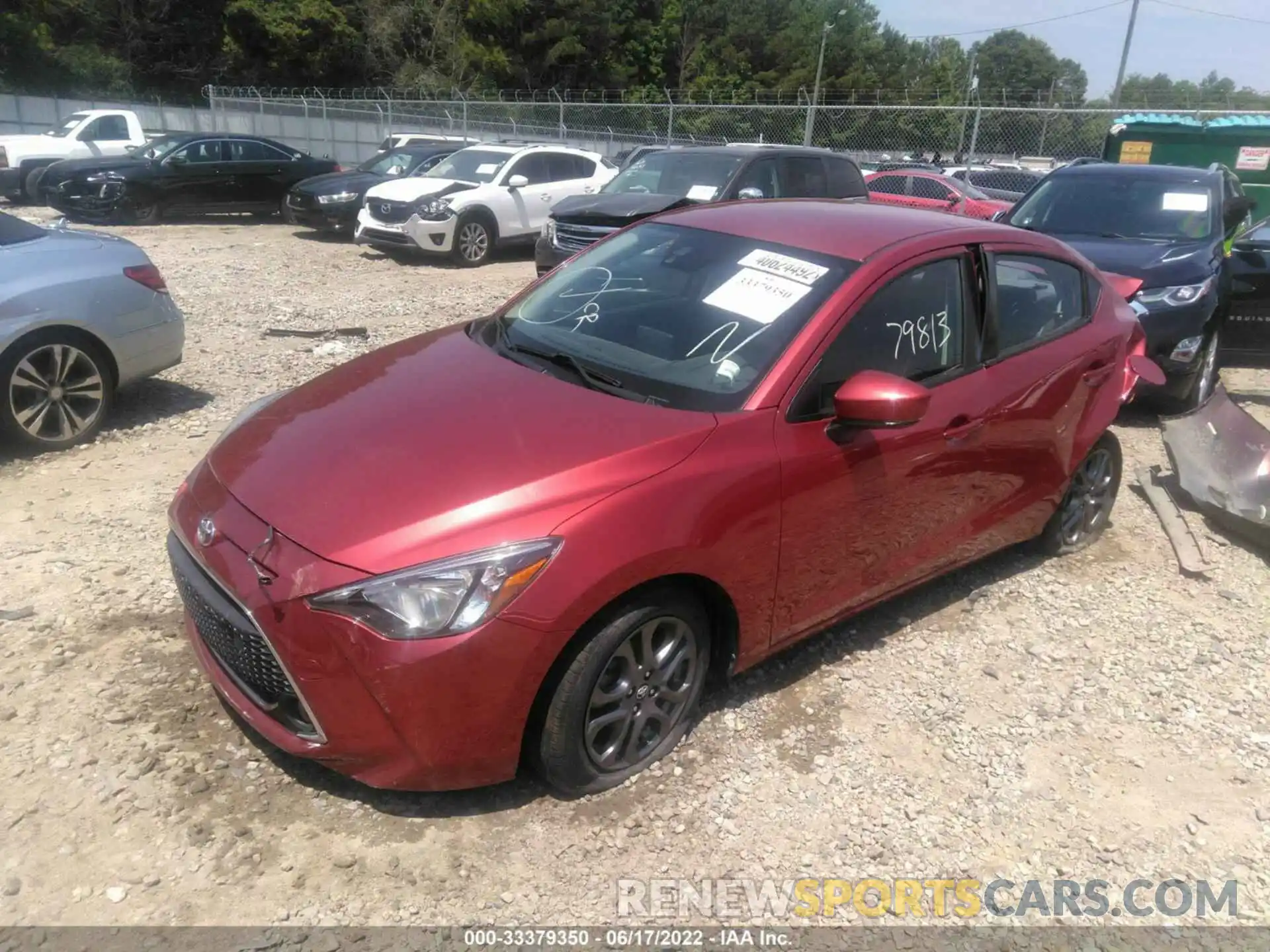 2 Photograph of a damaged car 3MYDLBYV6KY503837 TOYOTA YARIS SEDAN 2019