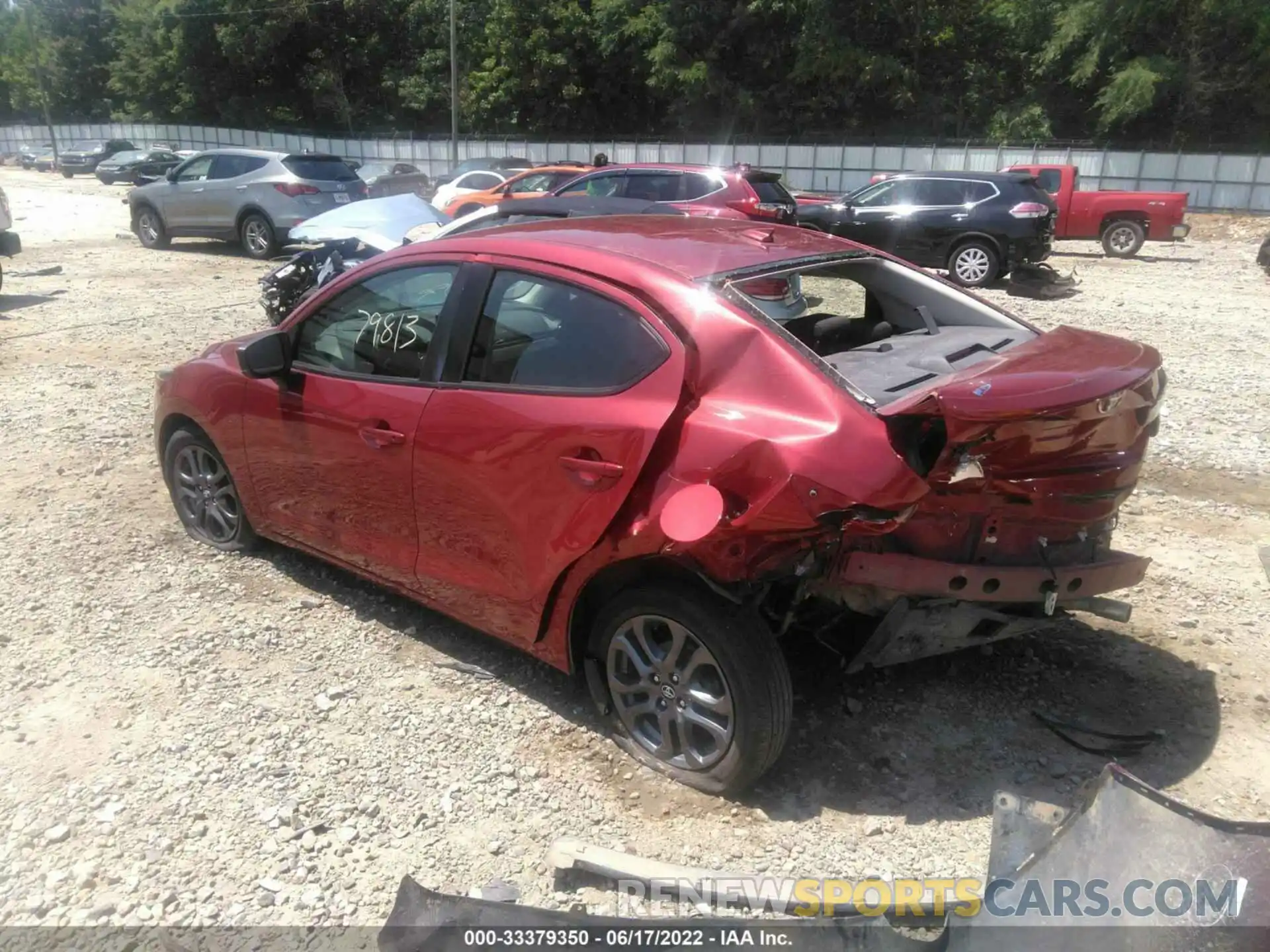 3 Photograph of a damaged car 3MYDLBYV6KY503837 TOYOTA YARIS SEDAN 2019