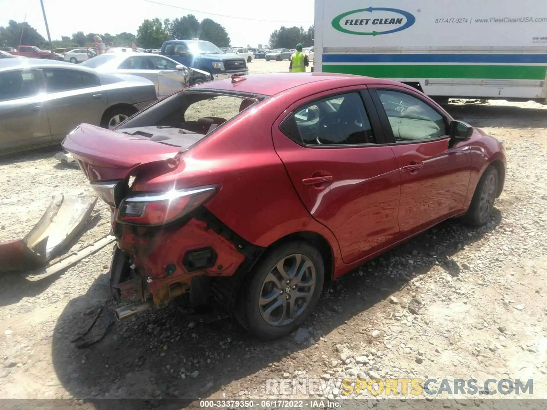 4 Photograph of a damaged car 3MYDLBYV6KY503837 TOYOTA YARIS SEDAN 2019