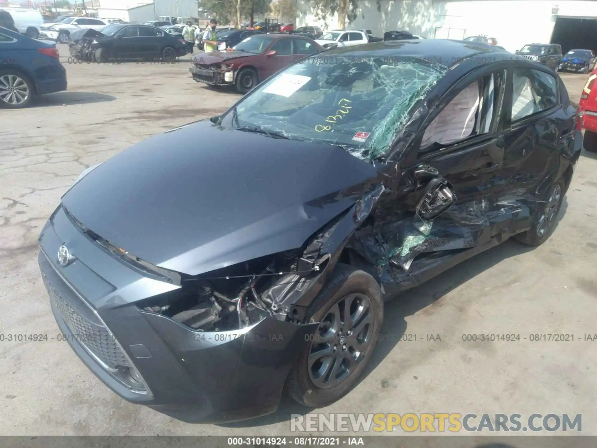 2 Photograph of a damaged car 3MYDLBYV6KY504213 TOYOTA YARIS SEDAN 2019