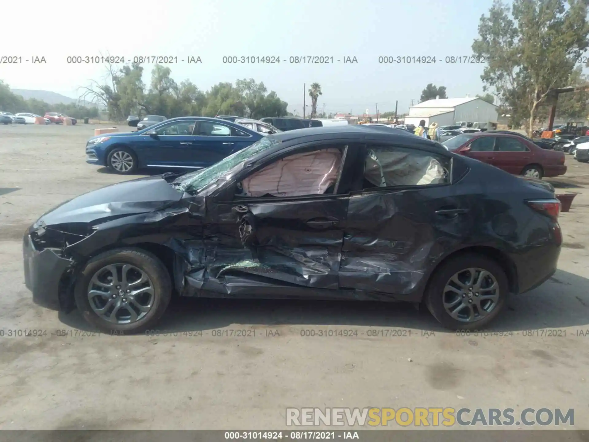 6 Photograph of a damaged car 3MYDLBYV6KY504213 TOYOTA YARIS SEDAN 2019