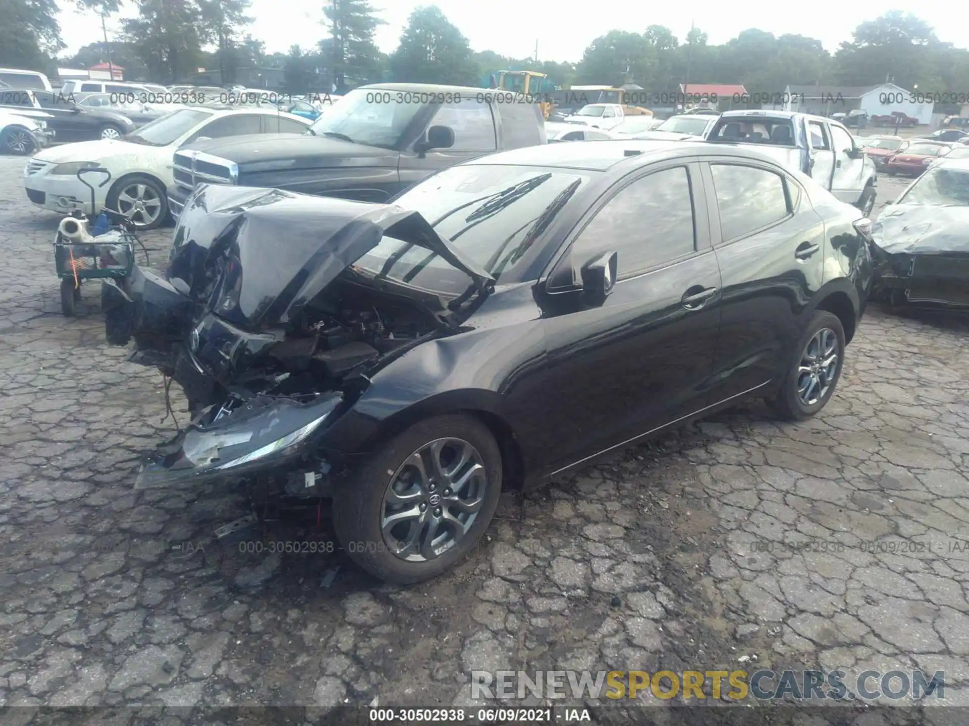 2 Photograph of a damaged car 3MYDLBYV6KY505703 TOYOTA YARIS SEDAN 2019