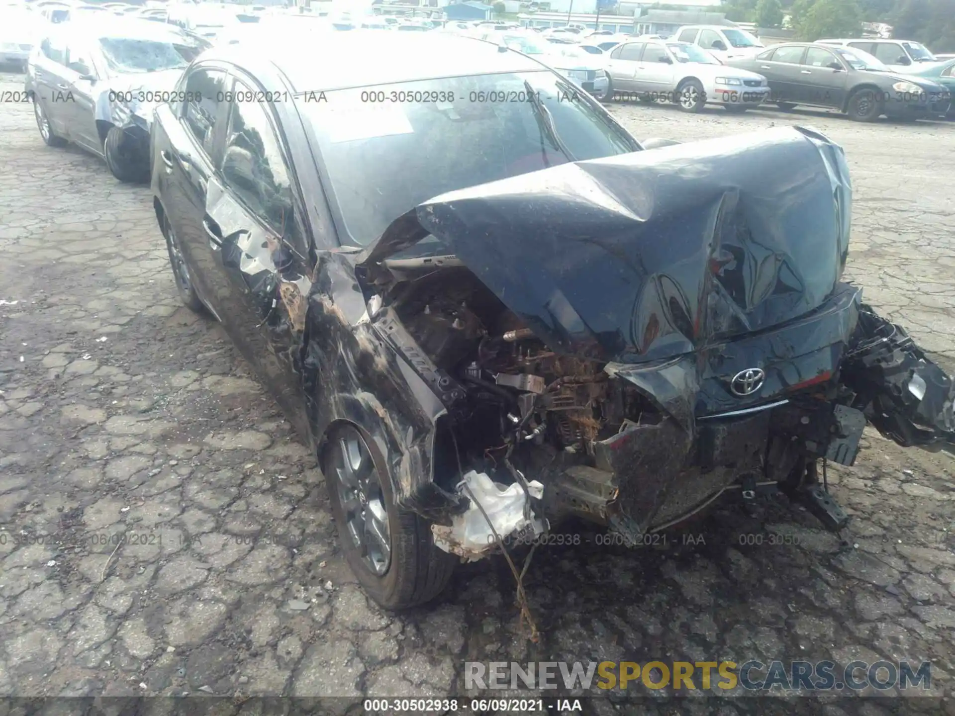 6 Photograph of a damaged car 3MYDLBYV6KY505703 TOYOTA YARIS SEDAN 2019