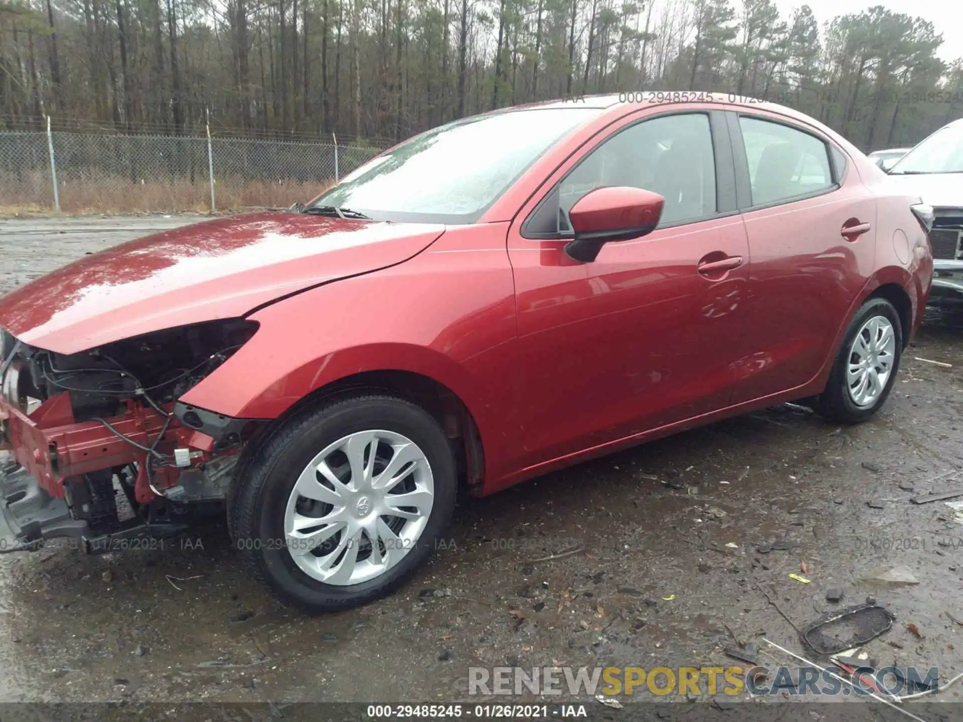 2 Photograph of a damaged car 3MYDLBYV6KY508052 TOYOTA YARIS SEDAN 2019