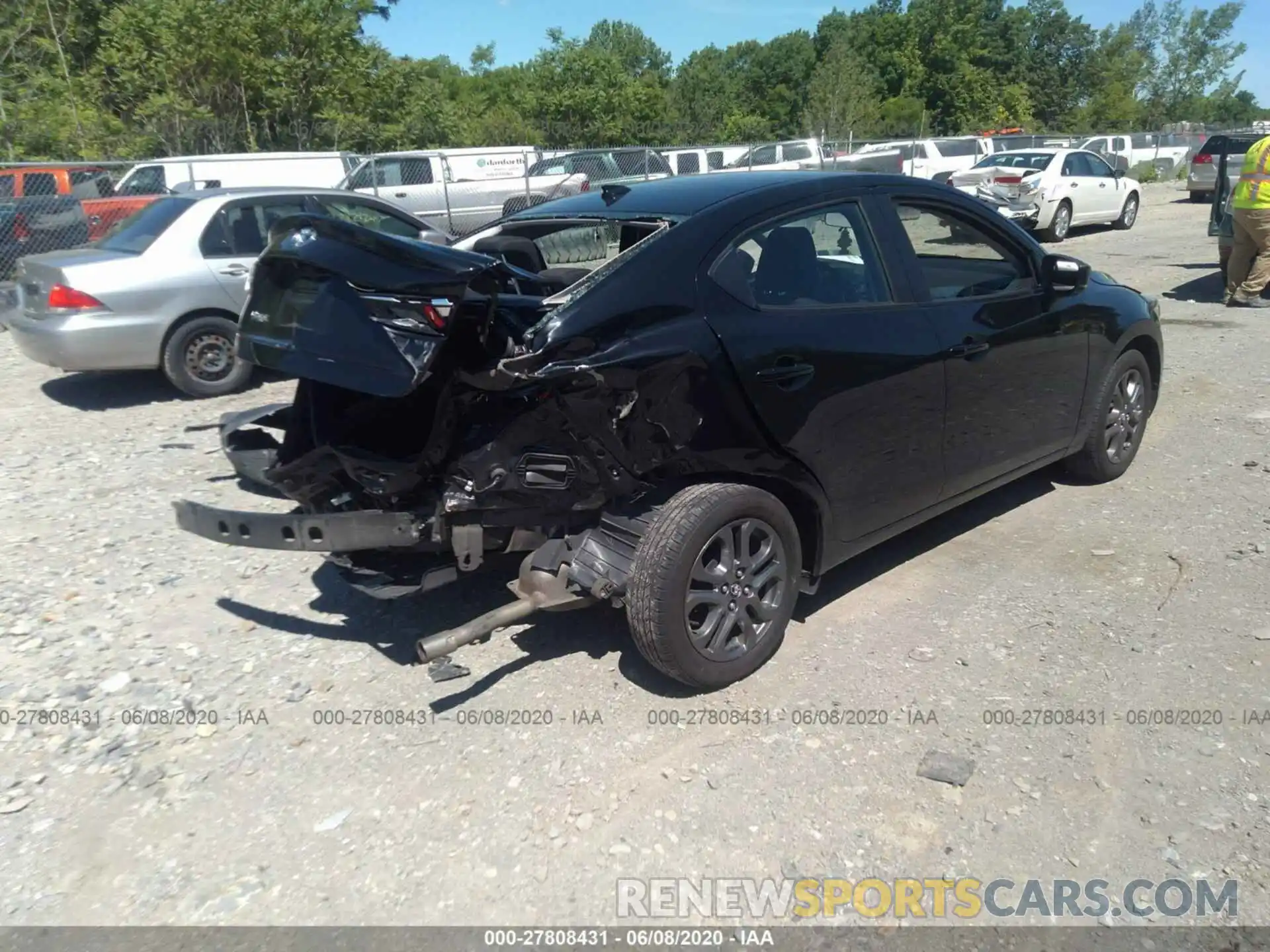 4 Photograph of a damaged car 3MYDLBYV6KY508228 TOYOTA YARIS SEDAN 2019