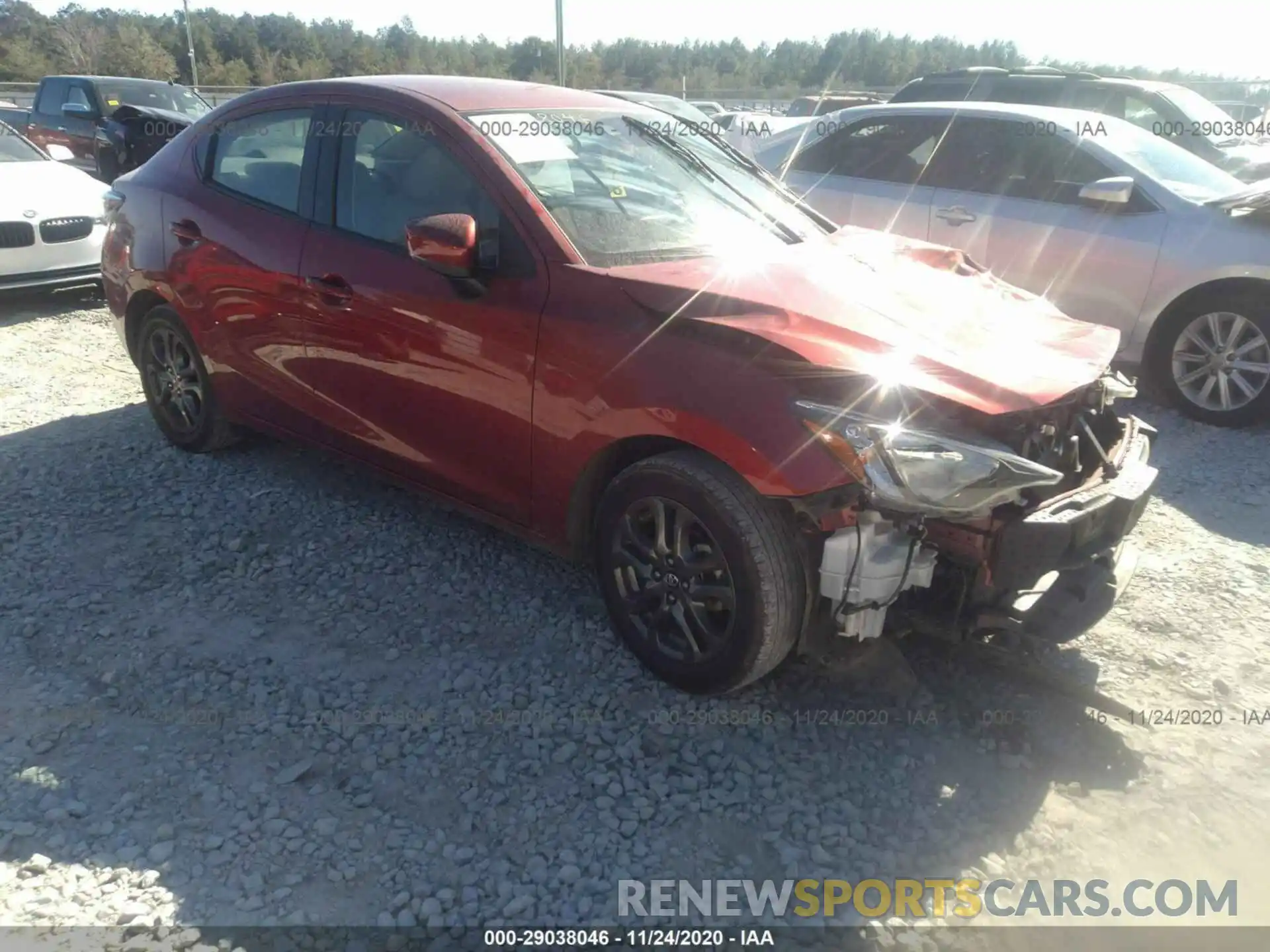 1 Photograph of a damaged car 3MYDLBYV6KY508522 TOYOTA YARIS SEDAN 2019