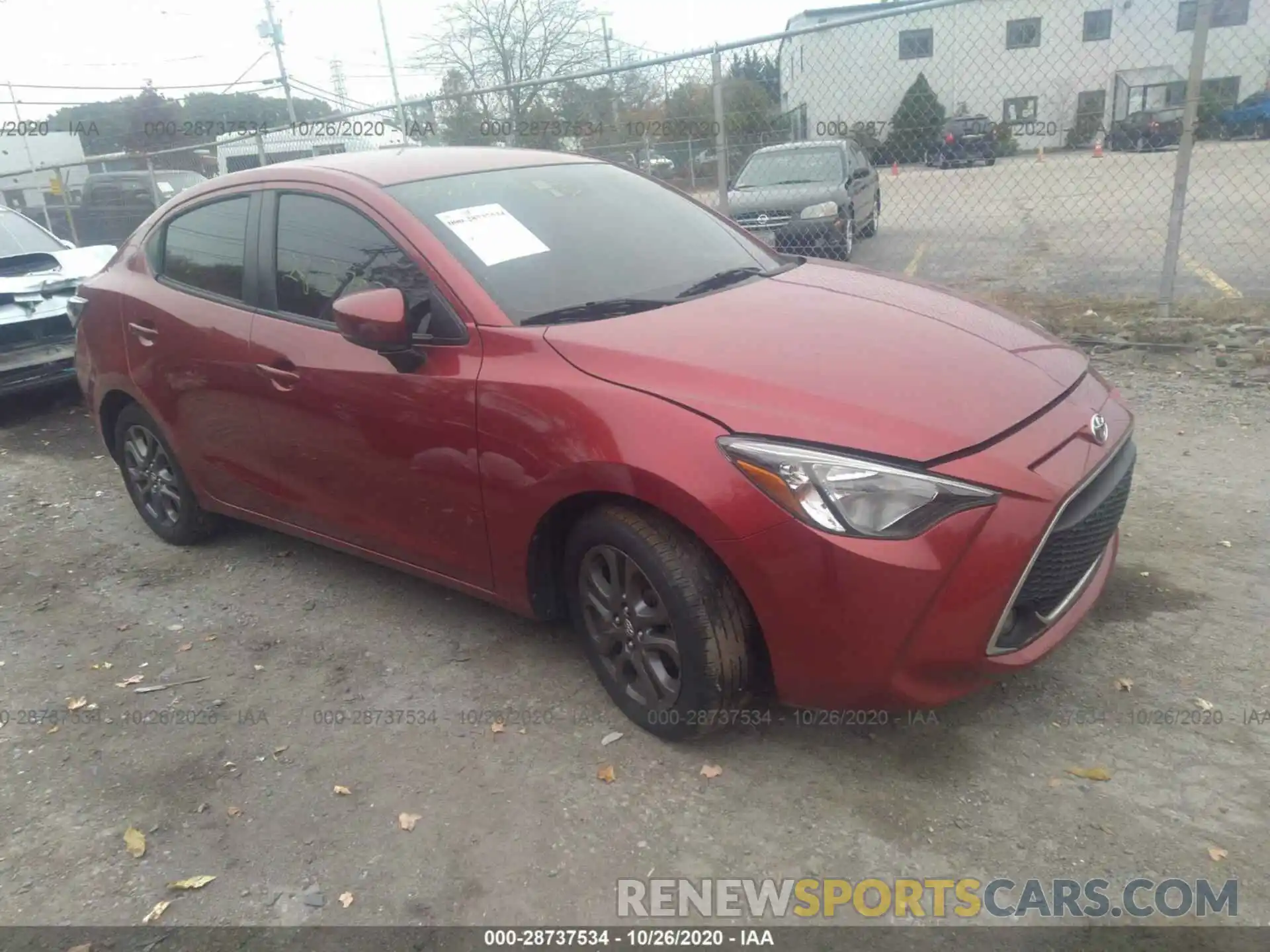 1 Photograph of a damaged car 3MYDLBYV6KY509069 TOYOTA YARIS SEDAN 2019