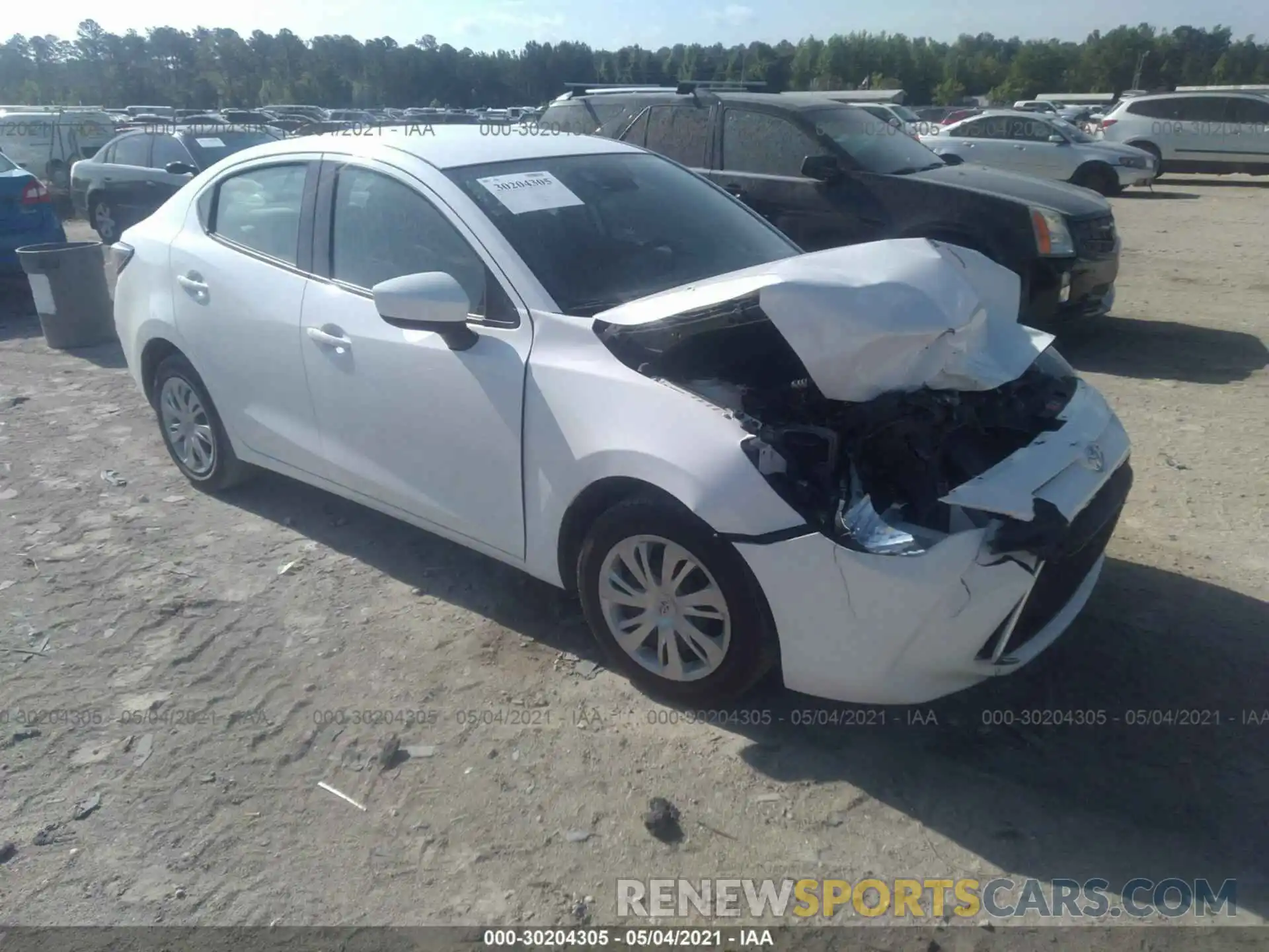 1 Photograph of a damaged car 3MYDLBYV6KY516233 TOYOTA YARIS SEDAN 2019